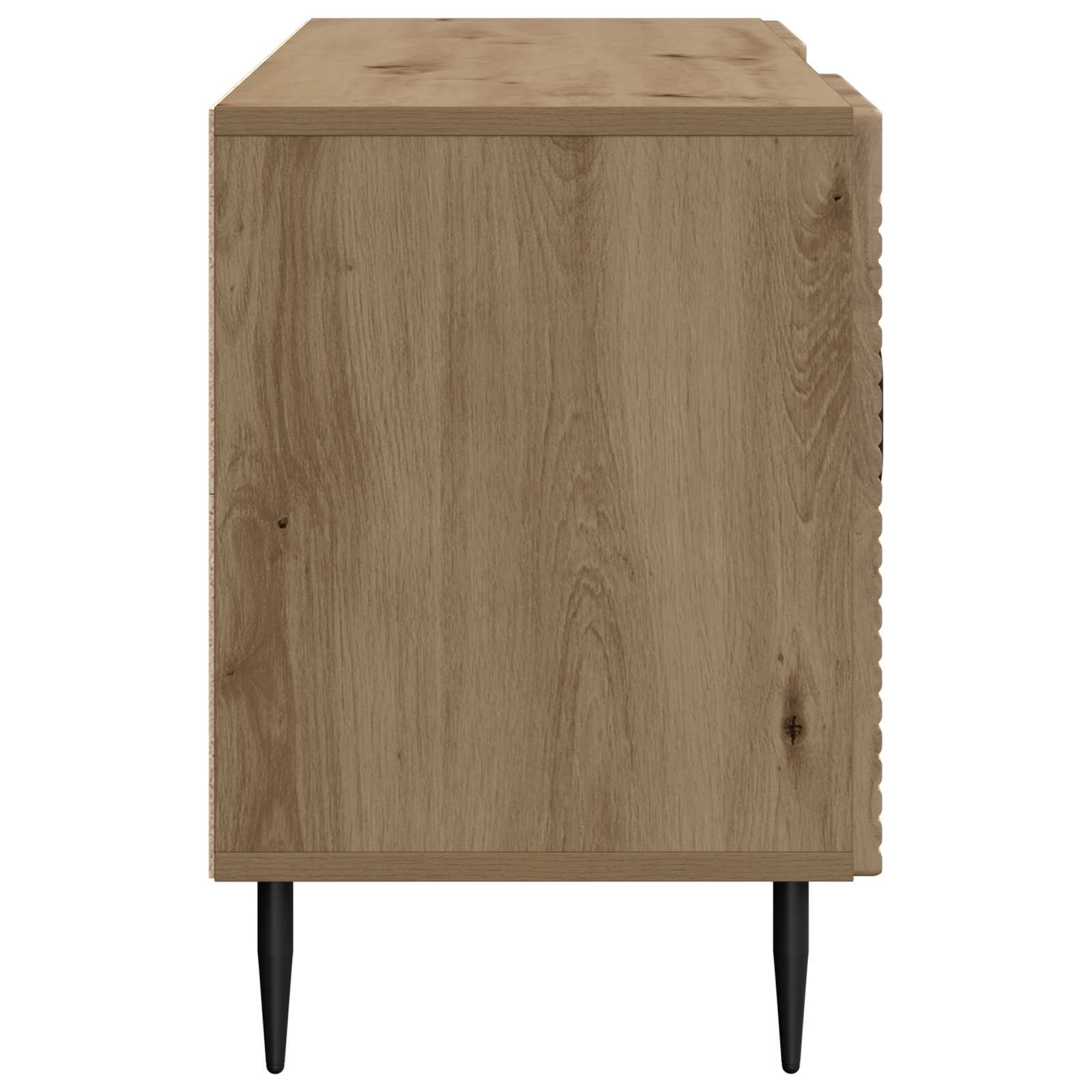 Meuble TV Chêne artisanal 102 x 34,5 x 50 cm Bois d'ingénierie - XIOS