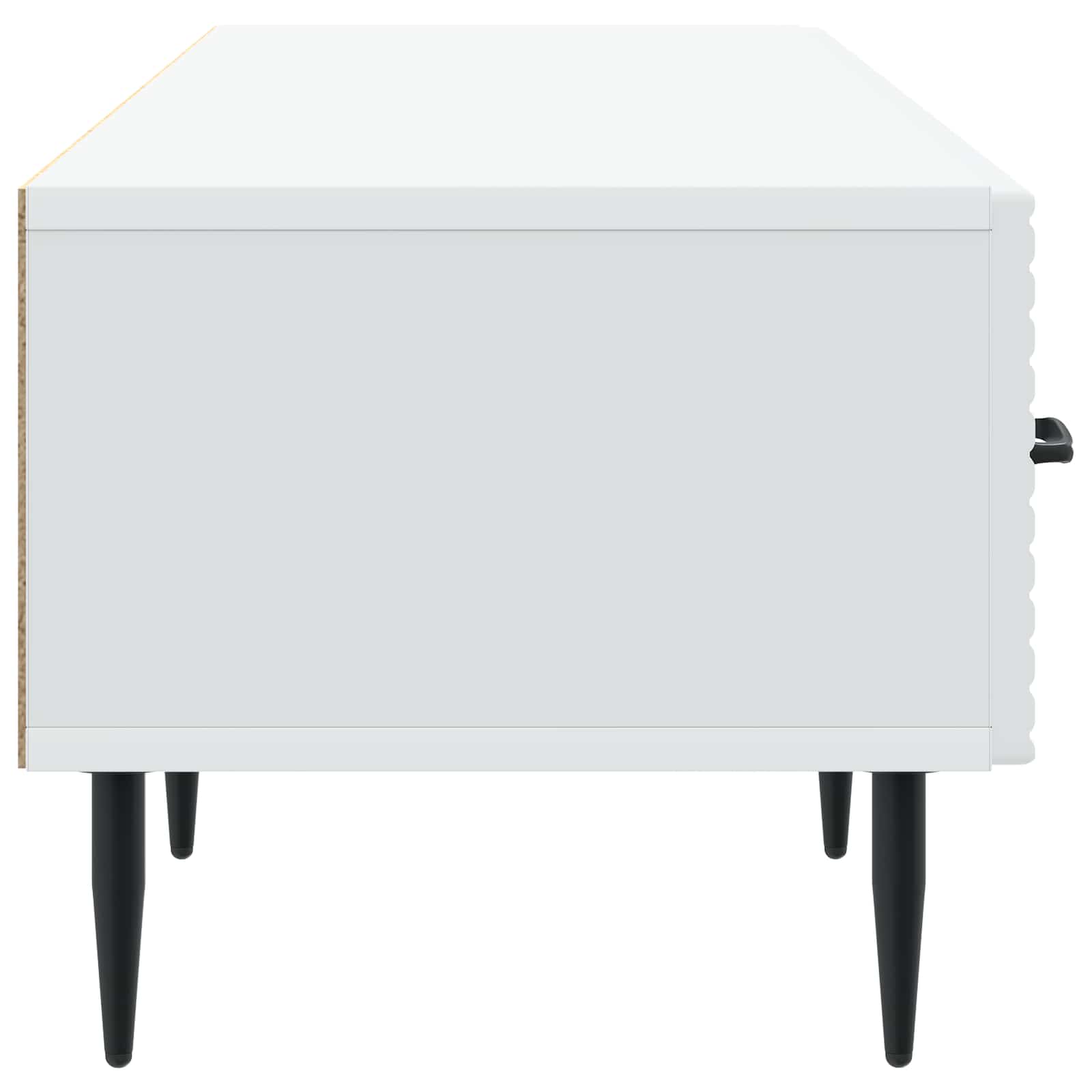 Meuble TV Blanc 147 x 34,5 x 30 cm Bois d'ingénierie - XIOS