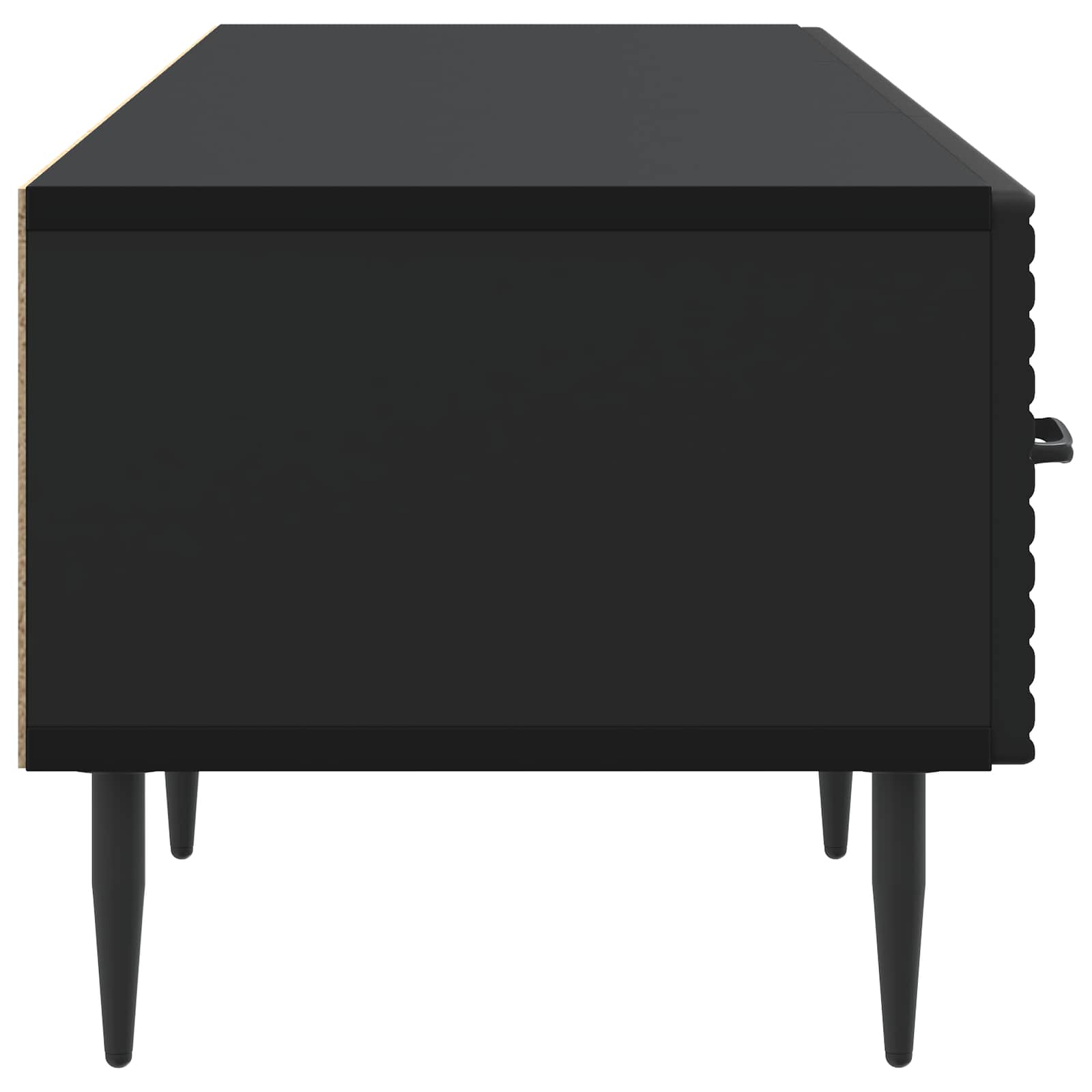 Meuble TV avec tiroir Noir 147 x 34,5 x 30 cm Bois d'ingénierie - XIOS