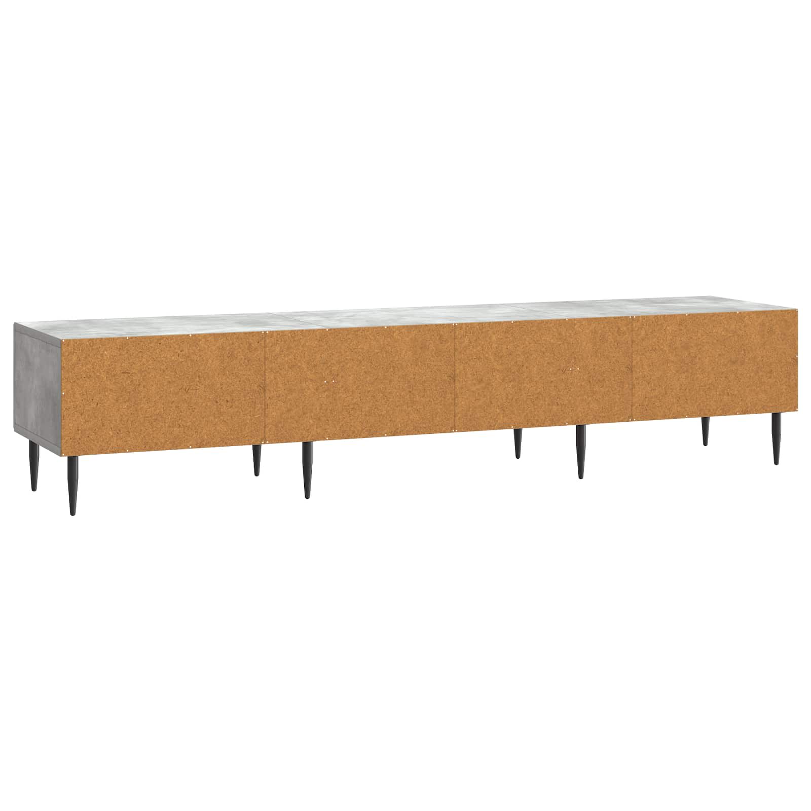 Meuble TV Gris béton 147 x 34,5 x 30 cm Bois d'ingénierie - XIOS