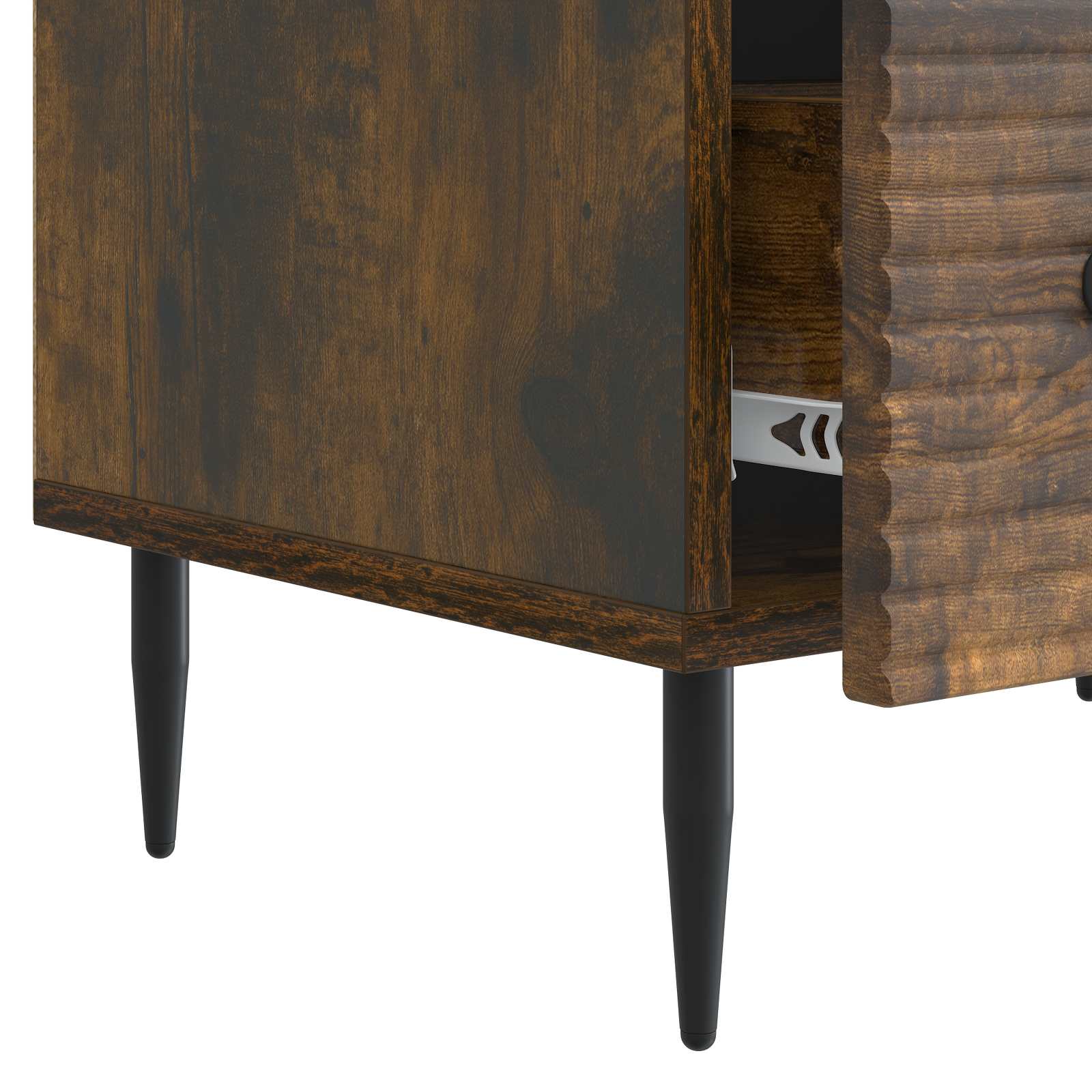 Meuble TV Chêne fumé 147 x 34,5 x 30 cm Bois d'ingénierie - XIOS