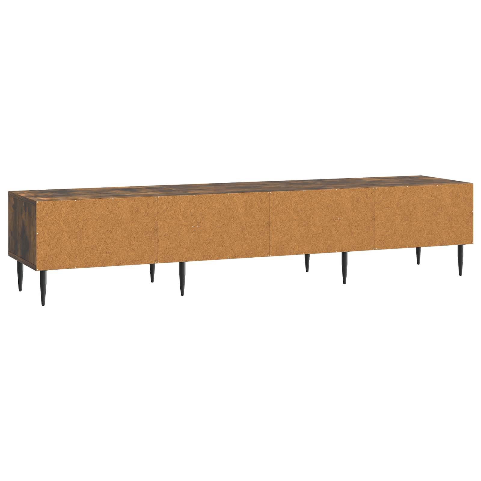Meuble TV Chêne fumé 147 x 34,5 x 30 cm Bois d'ingénierie - XIOS