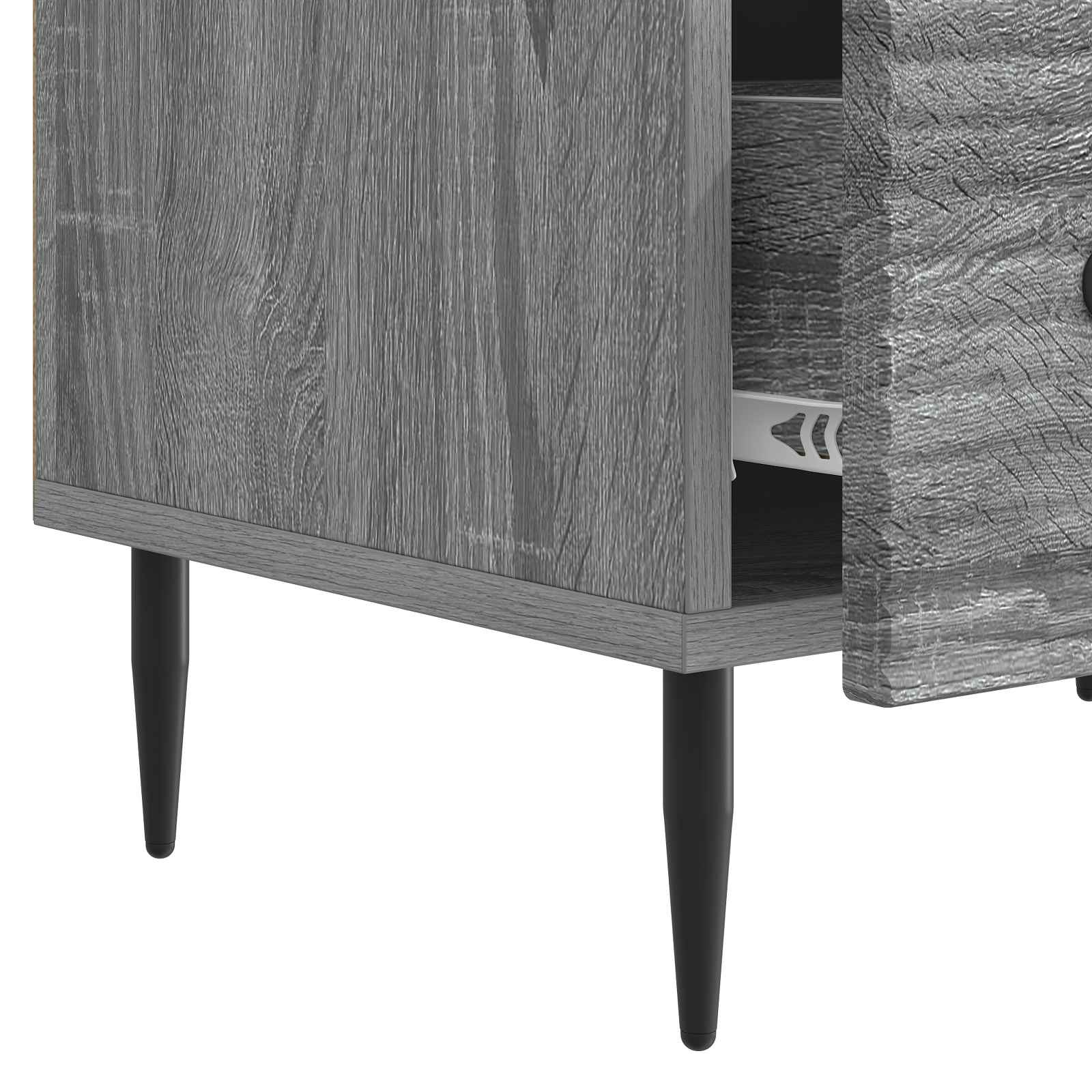 Meuble TV Sonoma gris 147 x 34,5 x 30 cm Bois d'ingénierie - XIOS