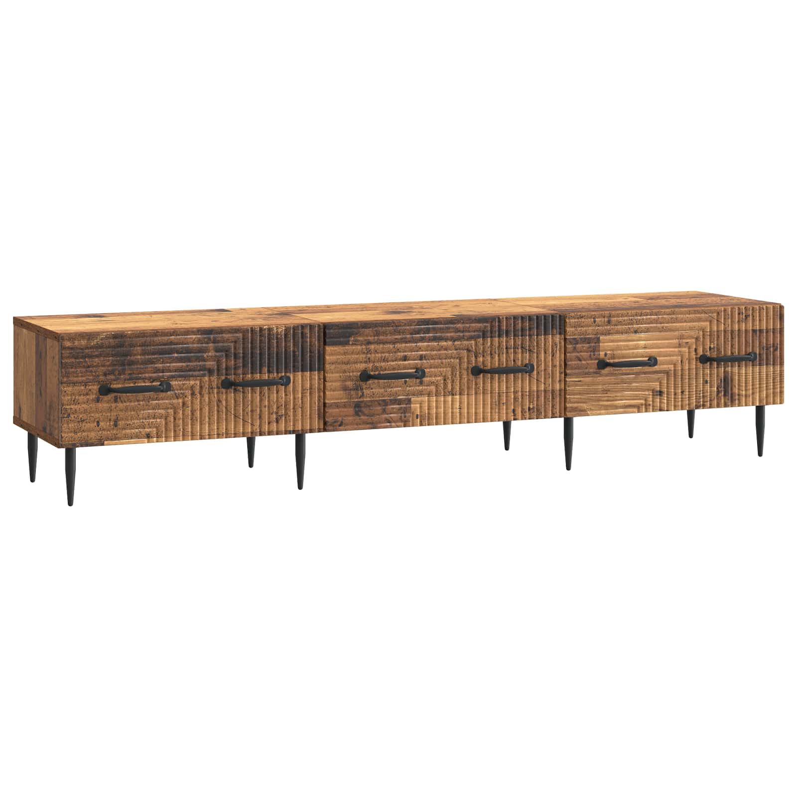 Meuble TV Bois ancien 147 x 34,5 x 30 cm Bois d'ingénierie - XIOS