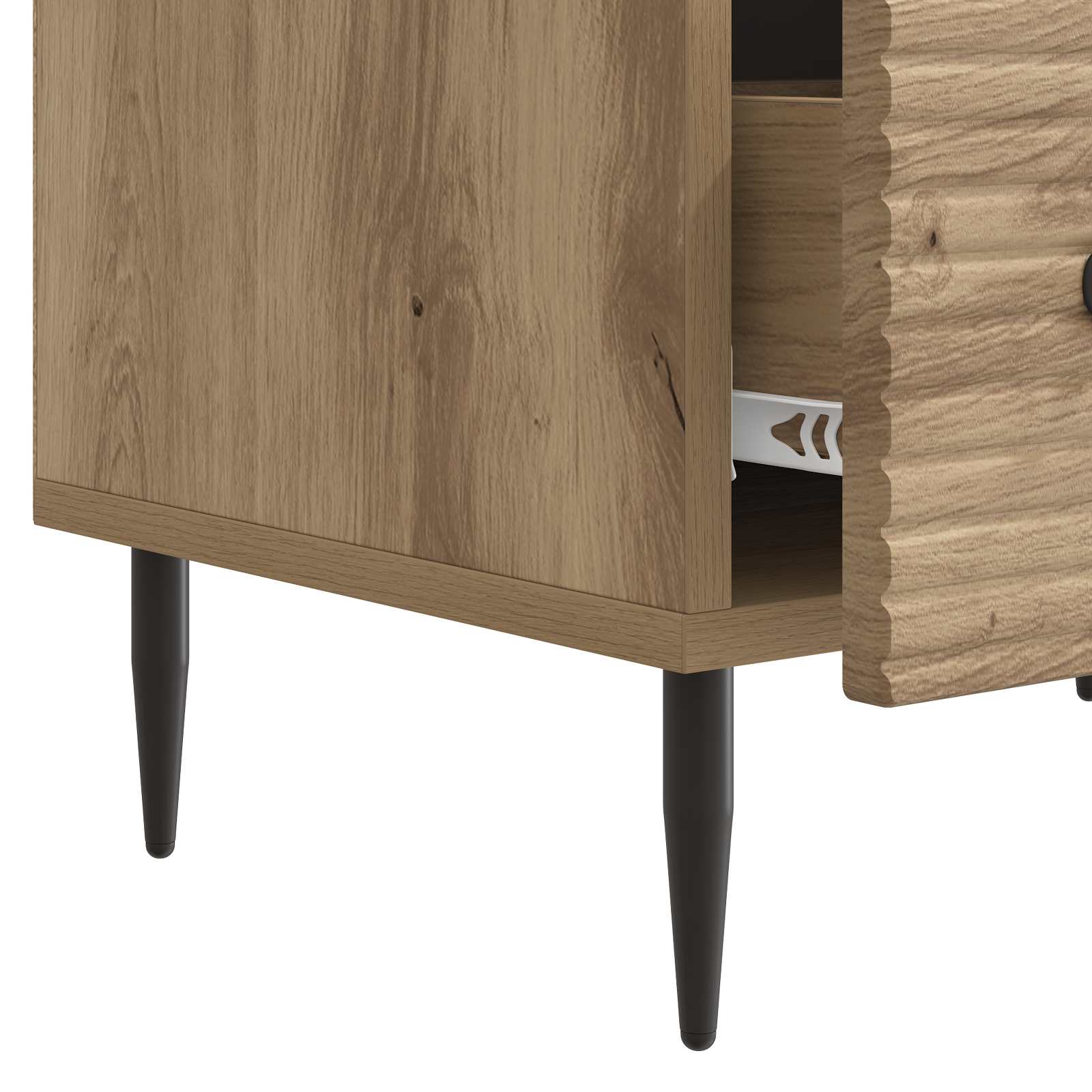 Meuble TV Chêne artisanal 147 x 34,5 x 30 cm Bois d'ingénierie - XIOS
