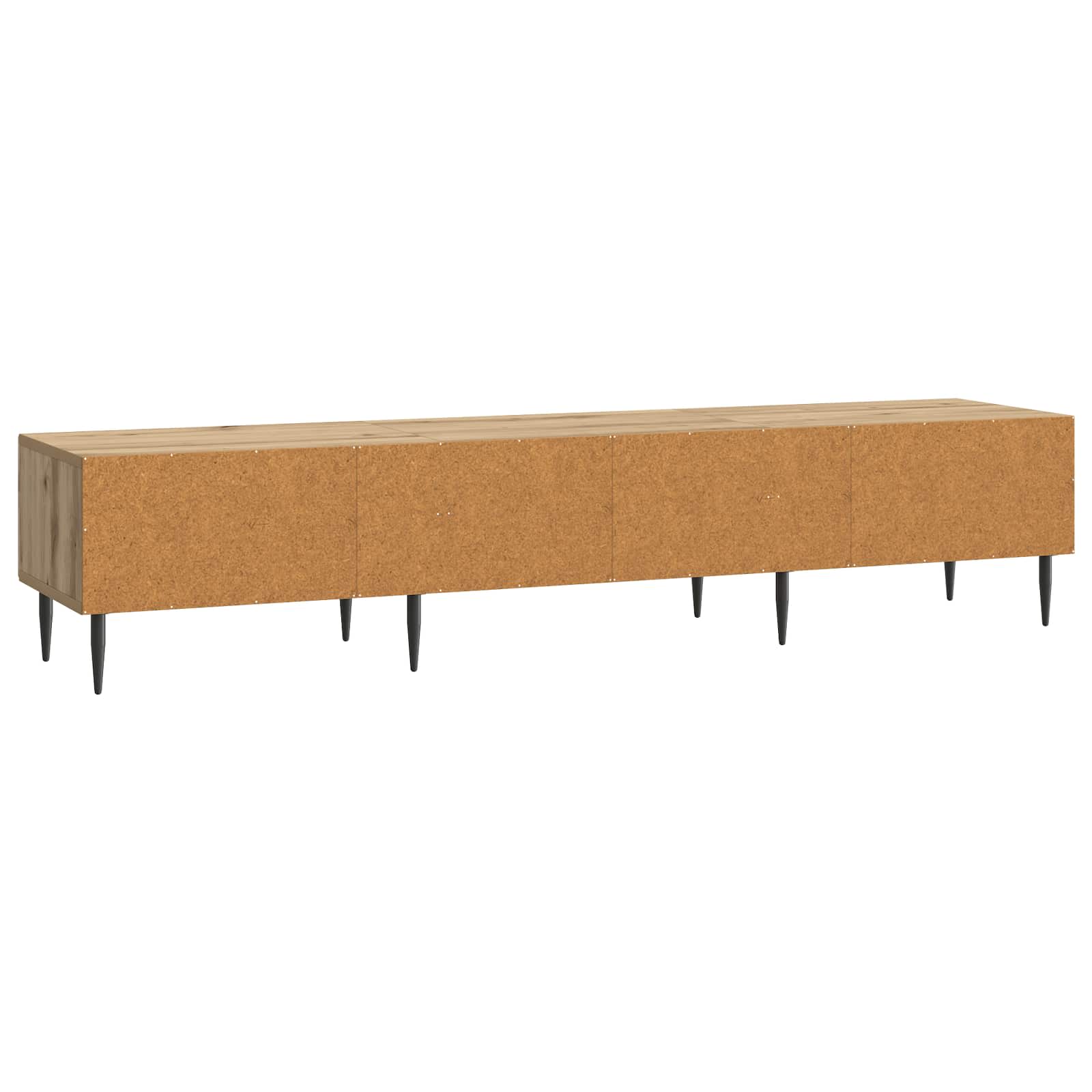 Meuble TV Chêne artisanal 147 x 34,5 x 30 cm Bois d'ingénierie - XIOS