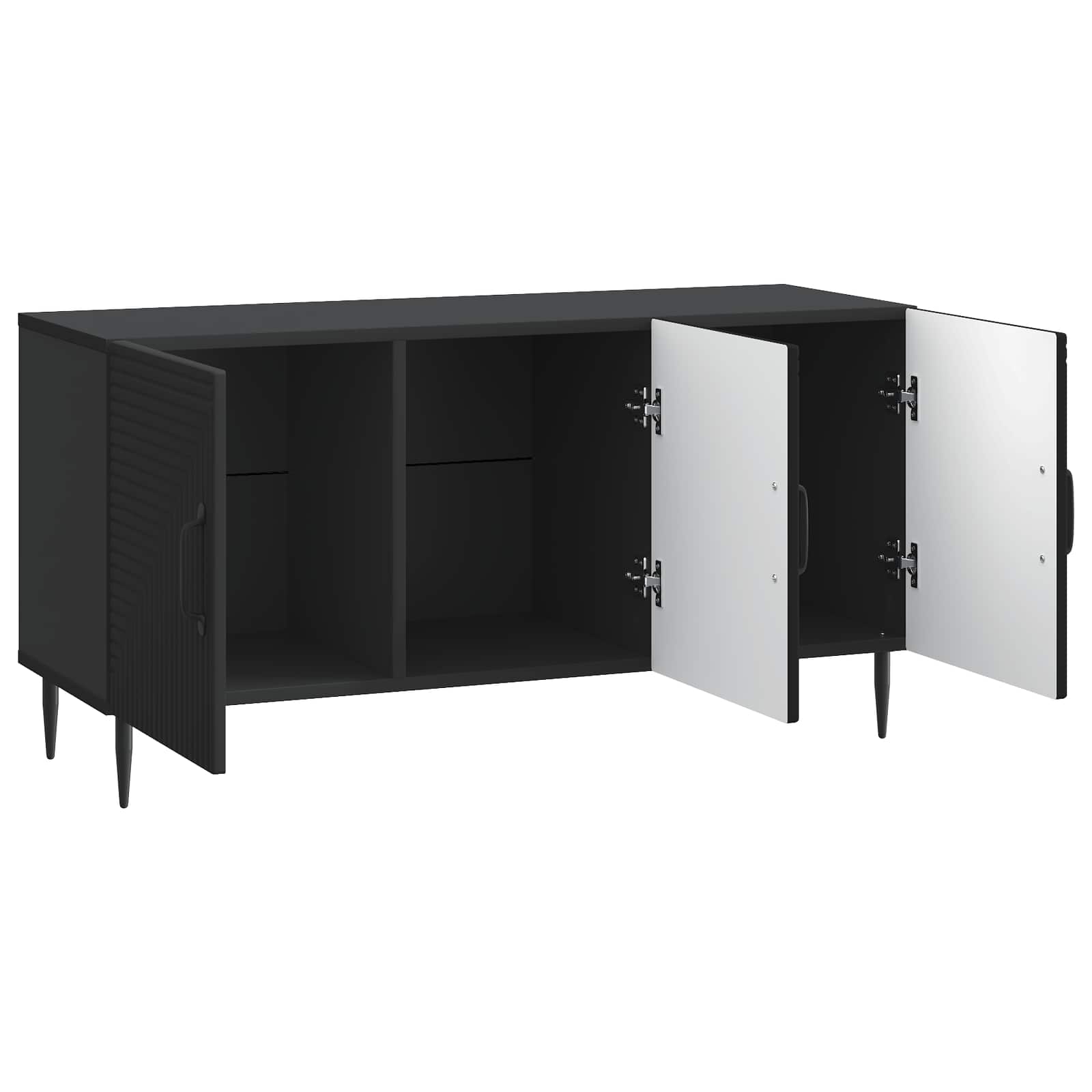 Meuble TV Noir 99 x 34,5 x 50 cm Bois d'ingénierie - XIOS