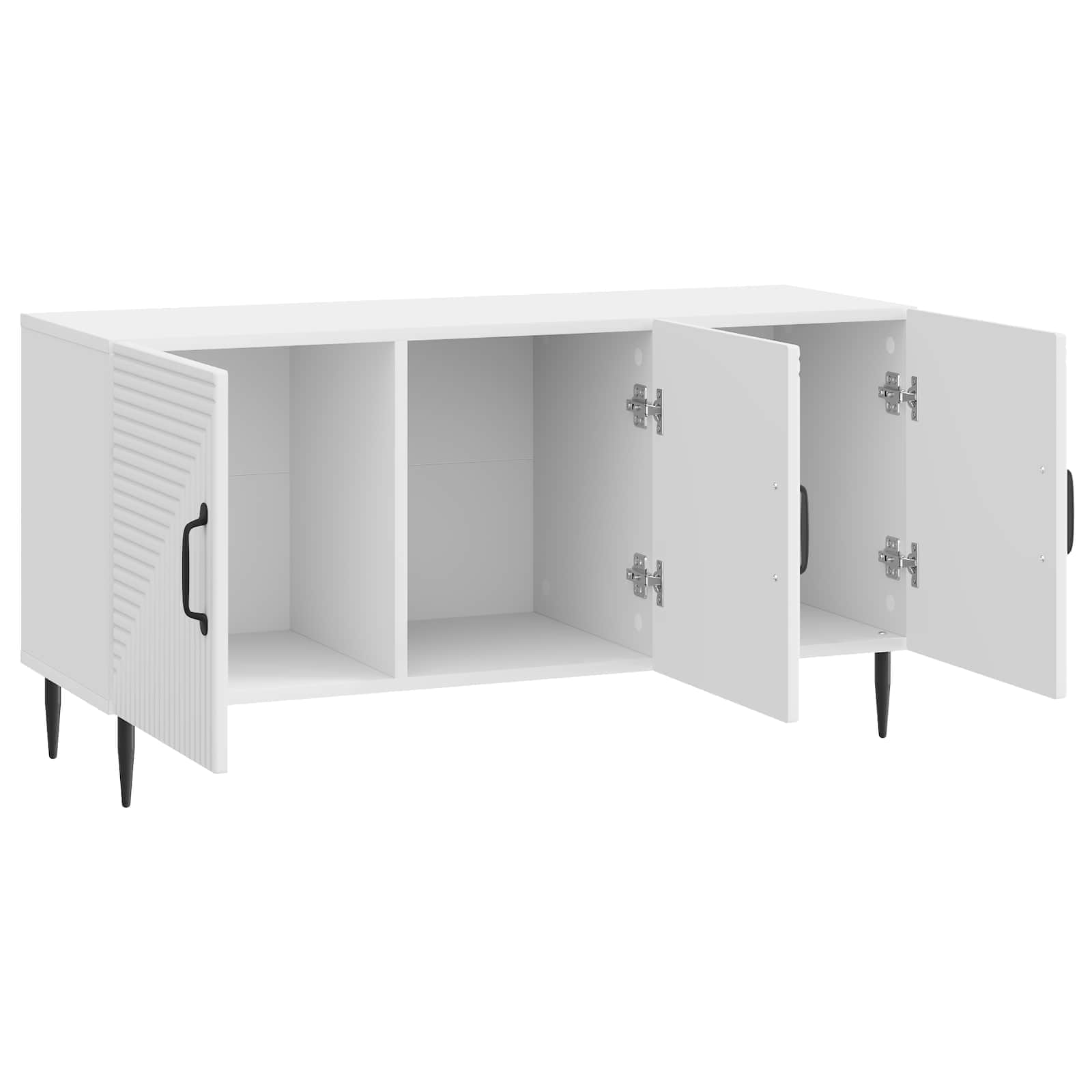 Meuble TV Blanc brillant 99 x 34,5 x 50 cm Bois d'ingénierie - XIOS