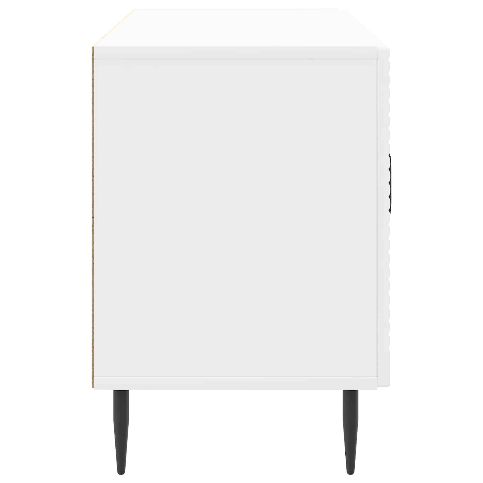 Meuble TV Blanc brillant 99 x 34,5 x 50 cm Bois d'ingénierie - XIOS