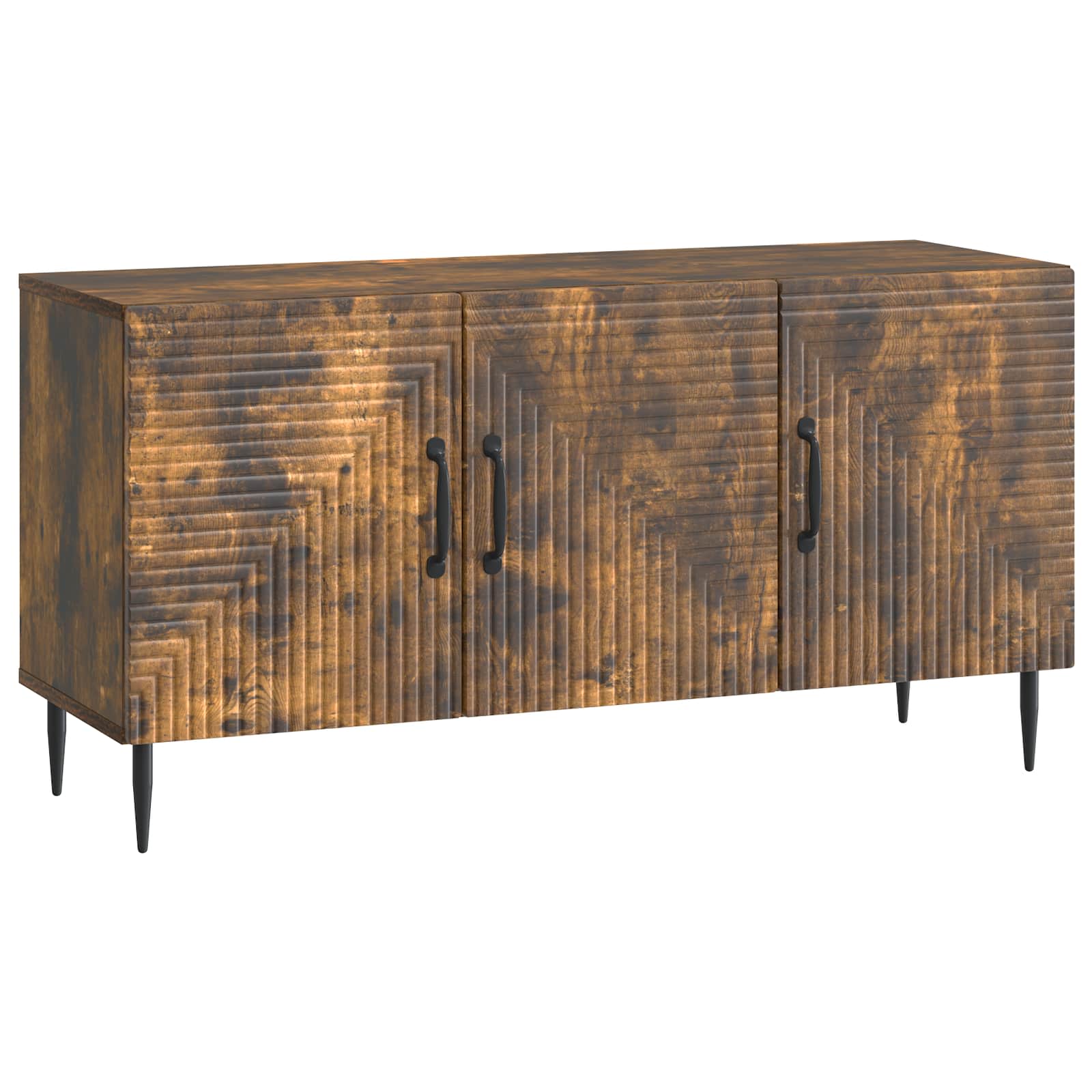 Meuble TV Chêne fumé 99 x 34,5 x 50 cm Bois d'ingénierie - XIOS