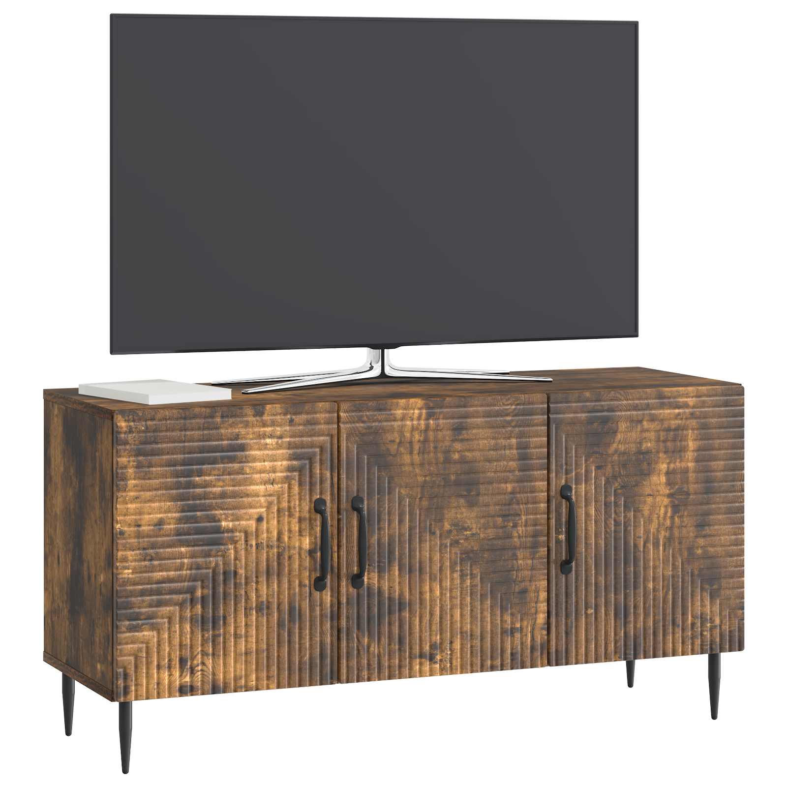 Meuble TV Chêne fumé 99 x 34,5 x 50 cm Bois d'ingénierie - XIOS