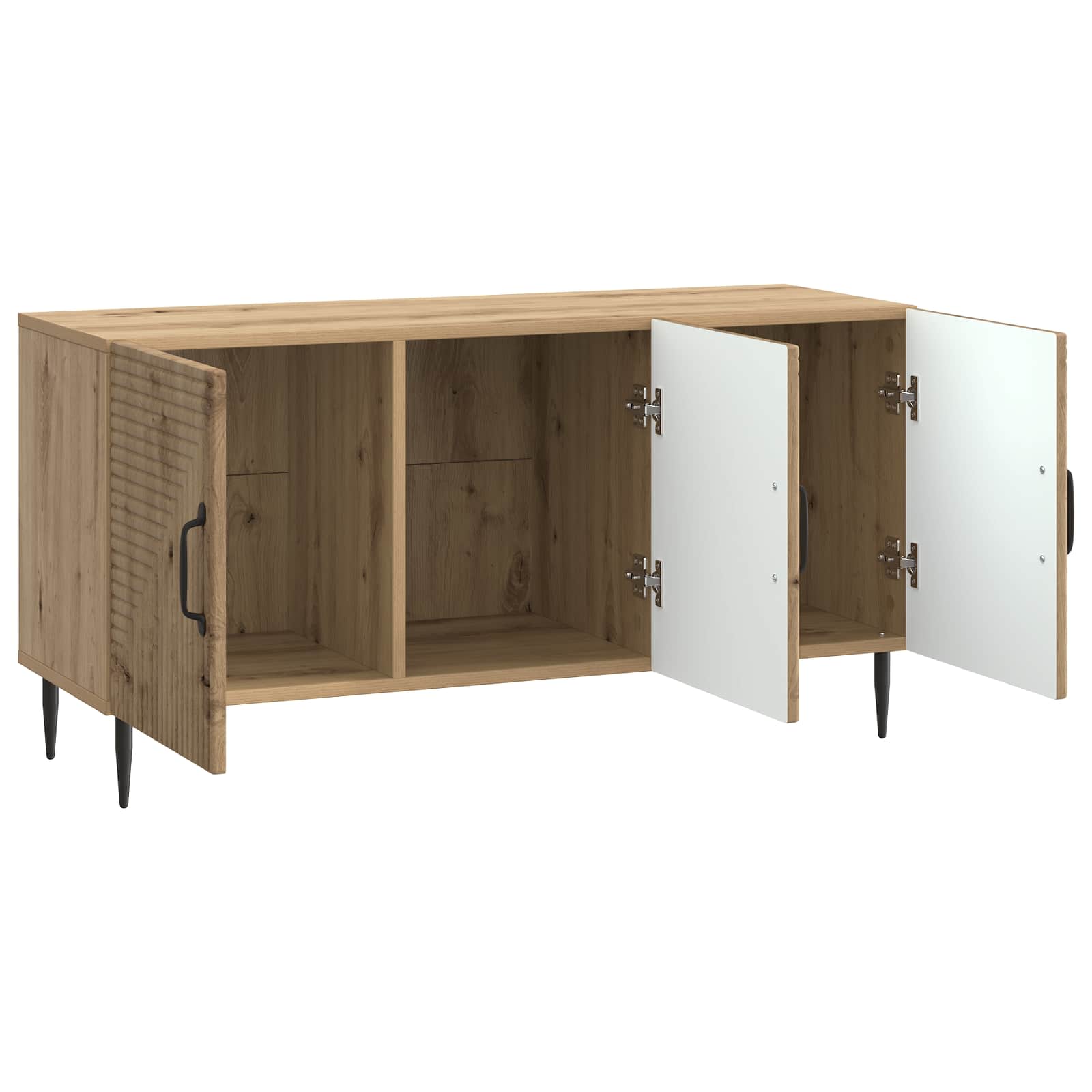 Meuble TV Chêne artisanal 99 x 34,5 x 50 cm Bois d'ingénierie - XIOS