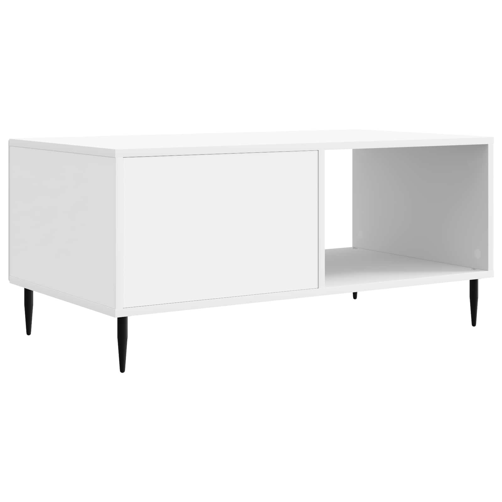 Table basse Blanc 90 x 50 x 40 cm Bois d'ingénierie - XIOS