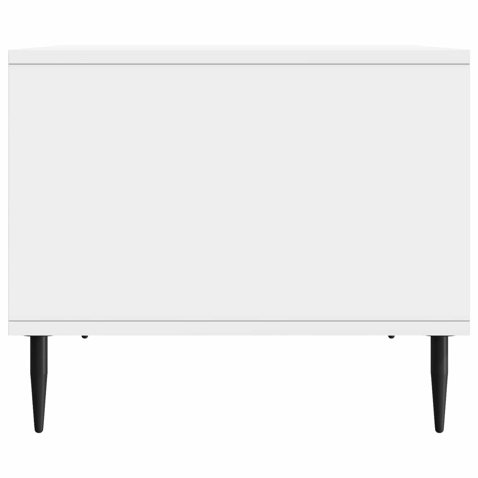 Table basse Blanc brillant 90 x 50 x 40 cm Bois d'ingénierie - XIOS