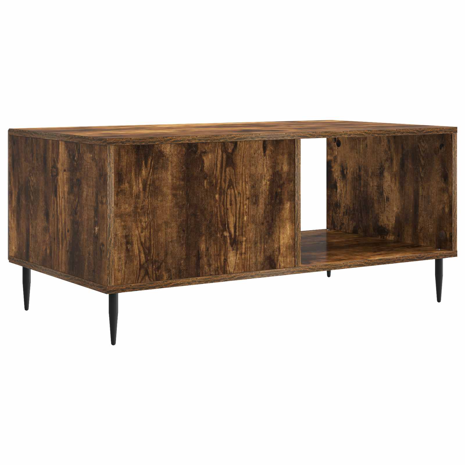 Table basse Chêne fumé 90 x 50 x 40 cm Bois d'ingénierie - XIOS
