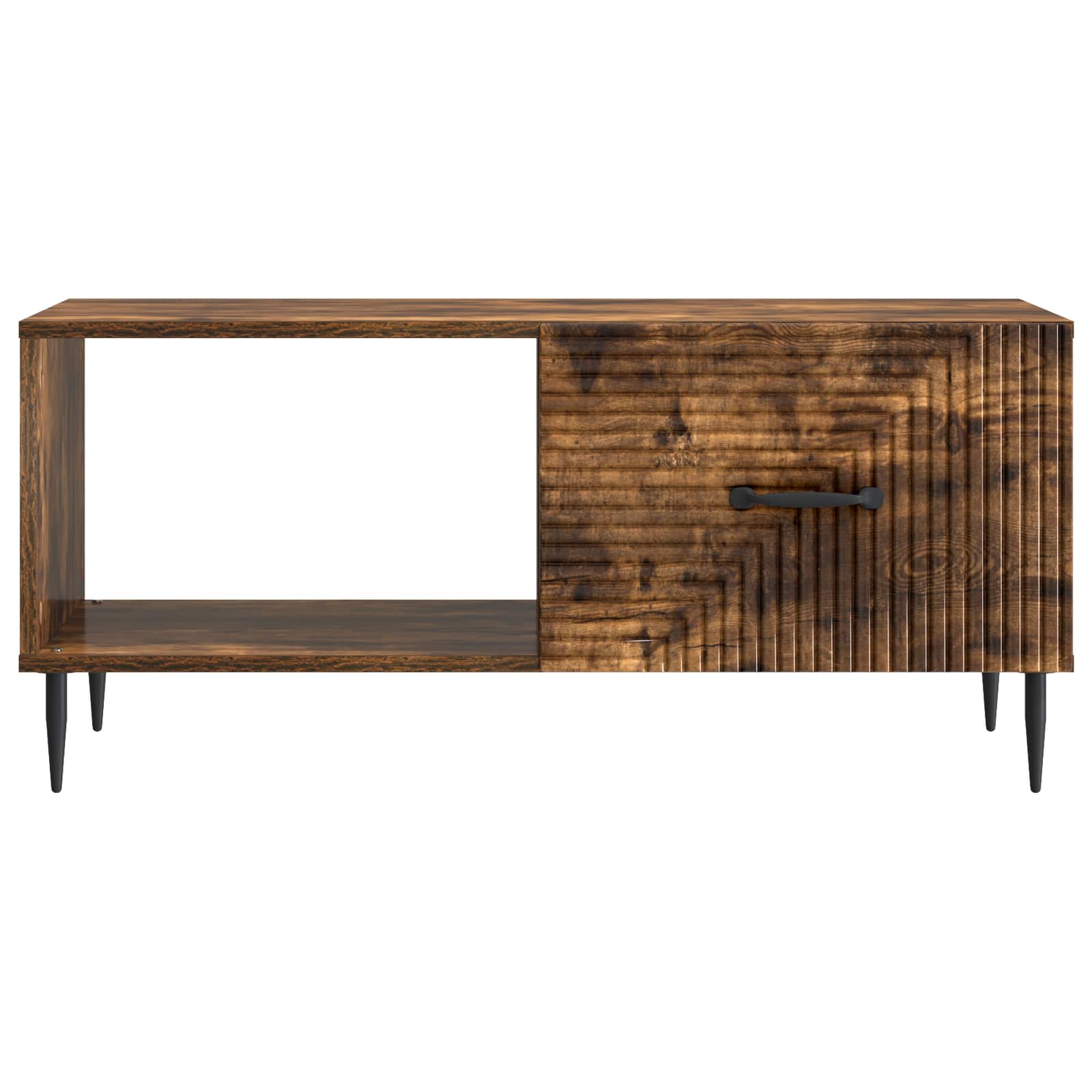 Table basse Chêne fumé 90 x 50 x 40 cm Bois d'ingénierie - XIOS