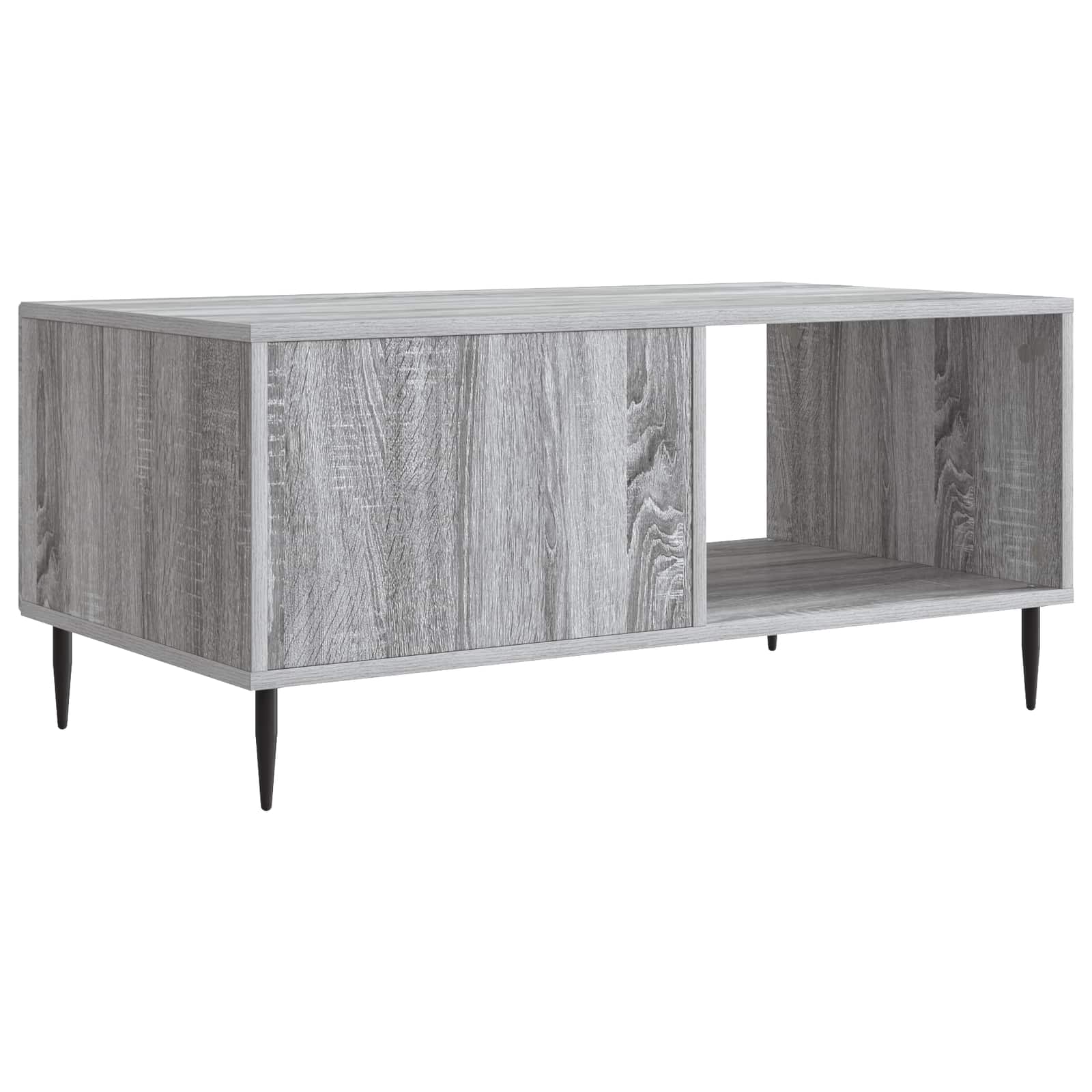 Table basse Sonoma gris 90 x 50 x 40 cm Bois d'ingénierie - XIOS