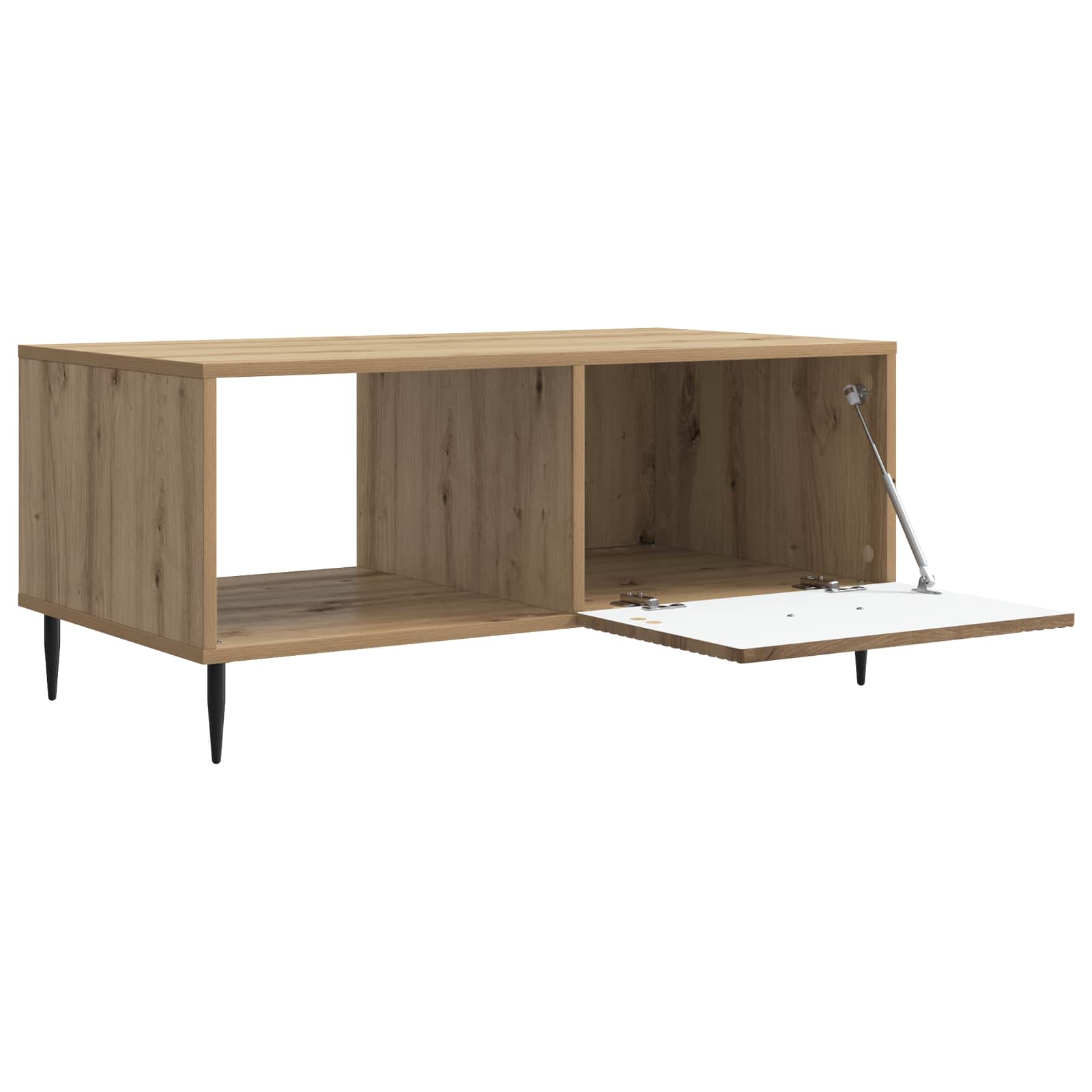 Table basse Chêne artisanal 90 x 50 x 40 cm Bois d'ingénierie - XIOS