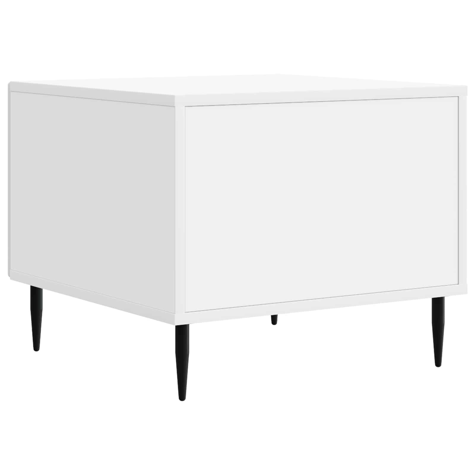 Table basse avec tiroir Blanc 49 x 50 x 40 cm Bois d'ingénierie - XIOS