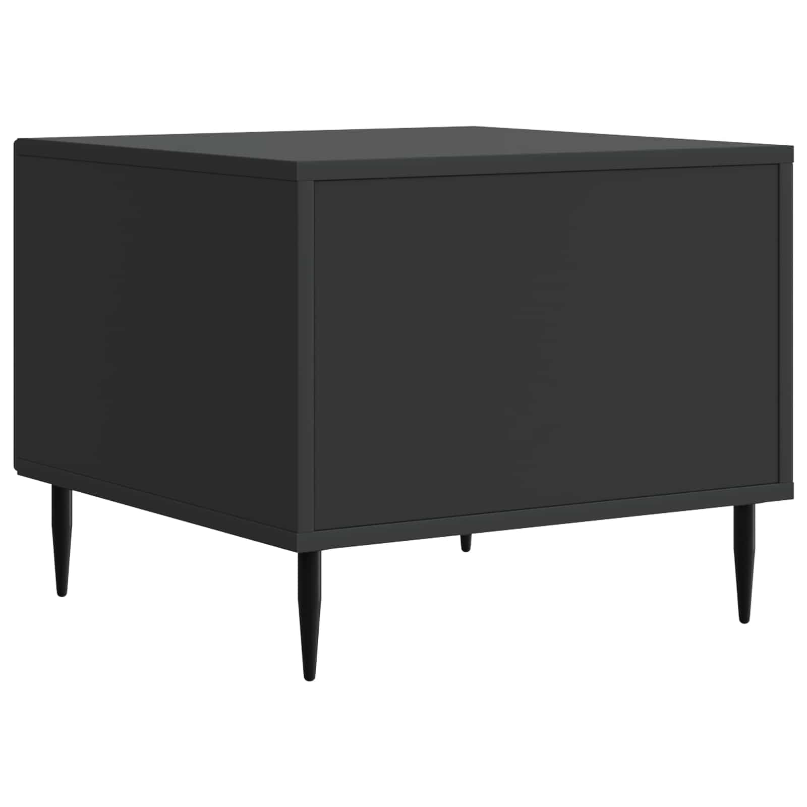 Table basse avec tiroir Noir 49 x 50 x 40 cm Bois d'ingénierie - XIOS