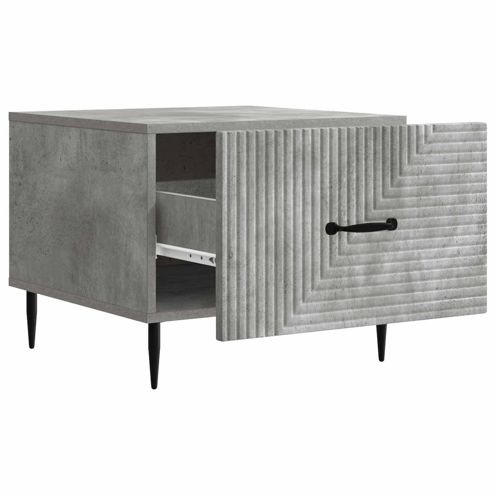 Table basse Gris béton 49 x 50 x 40 cm Bois d'ingénierie - XIOS