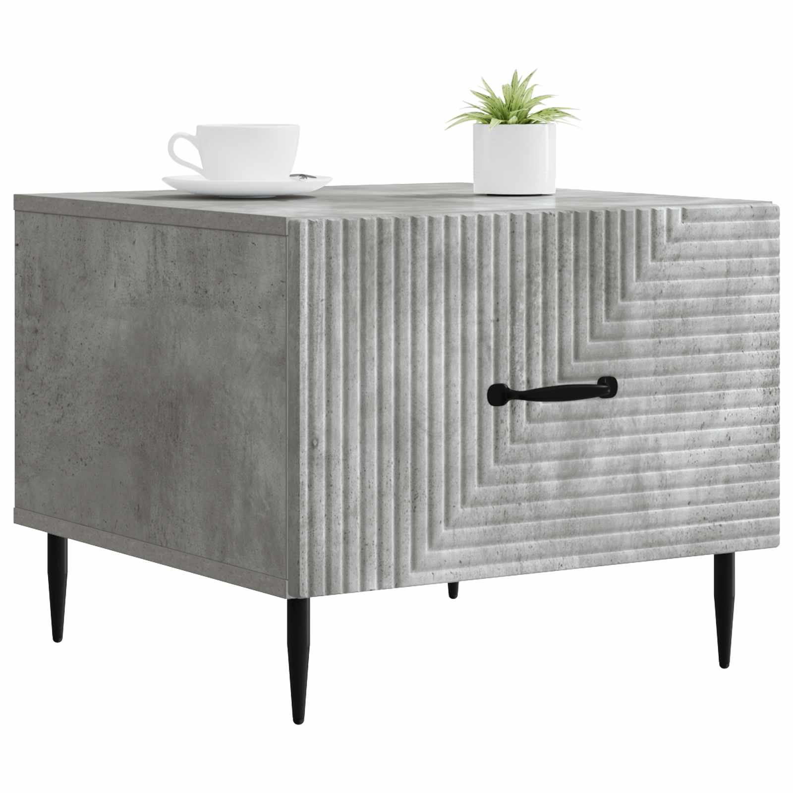 Table basse Gris béton 49 x 50 x 40 cm Bois d'ingénierie - XIOS