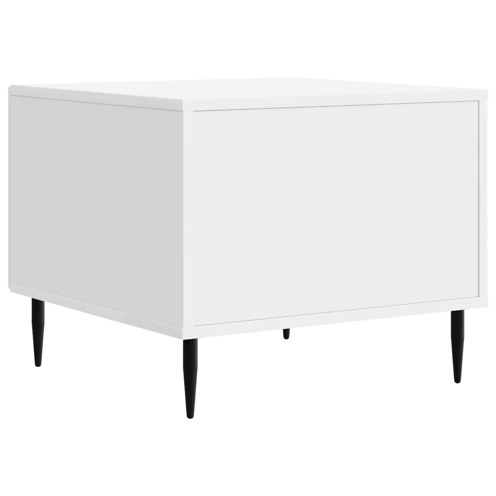 Table basse Blanc brillant 49 x 50 x 40 cm Bois d'ingénierie - XIOS