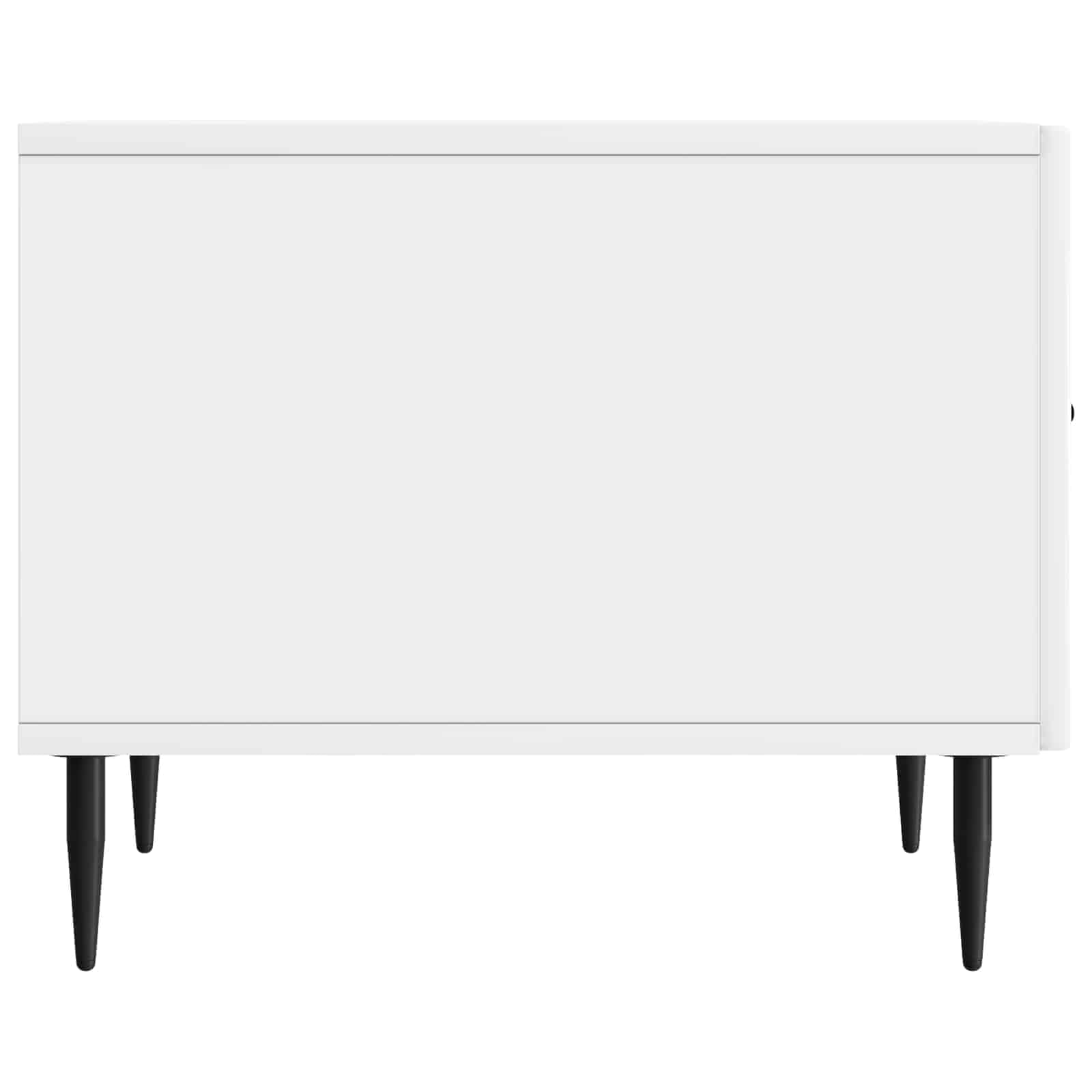 Table basse Blanc brillant 49 x 50 x 40 cm Bois d'ingénierie - XIOS