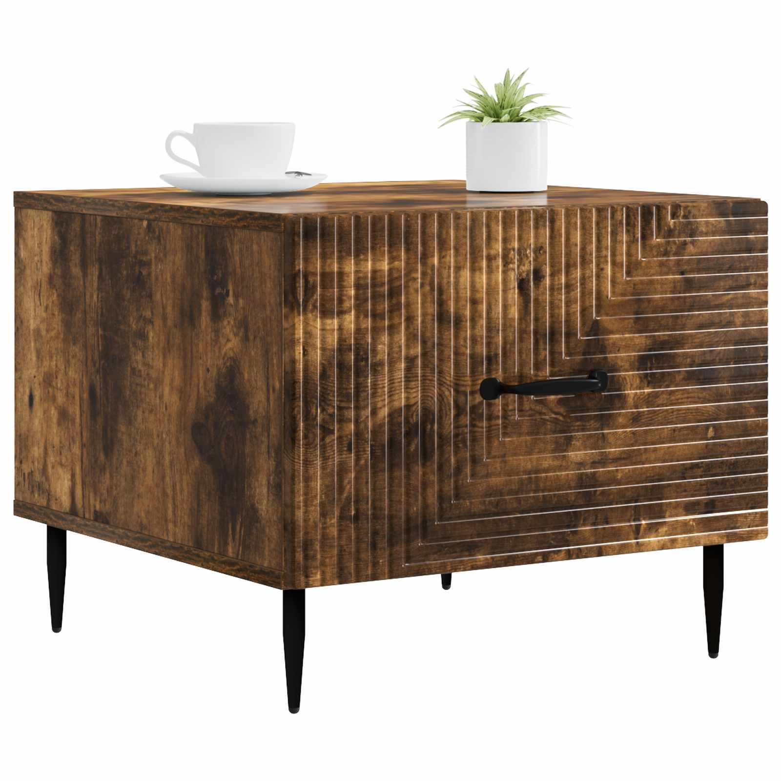 Table basse Chêne fumé 49 x 50 x 40 cm Bois d'ingénierie - XIOS