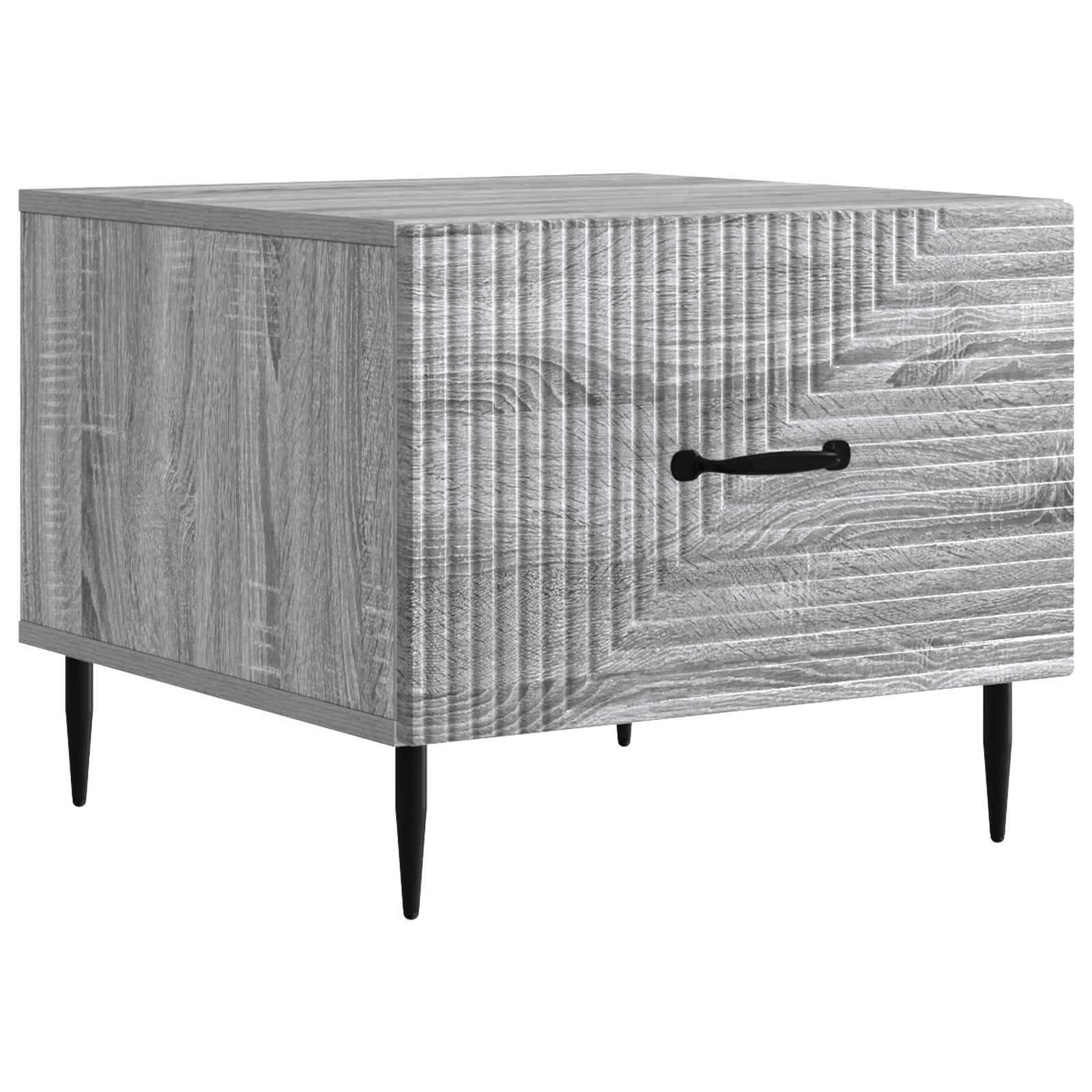 Table basse Sonoma gris 49 x 50 x 40 cm Bois d'ingénierie - XIOS