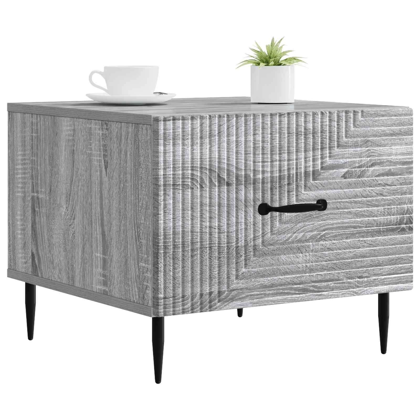 Table basse Sonoma gris 49 x 50 x 40 cm Bois d'ingénierie - XIOS