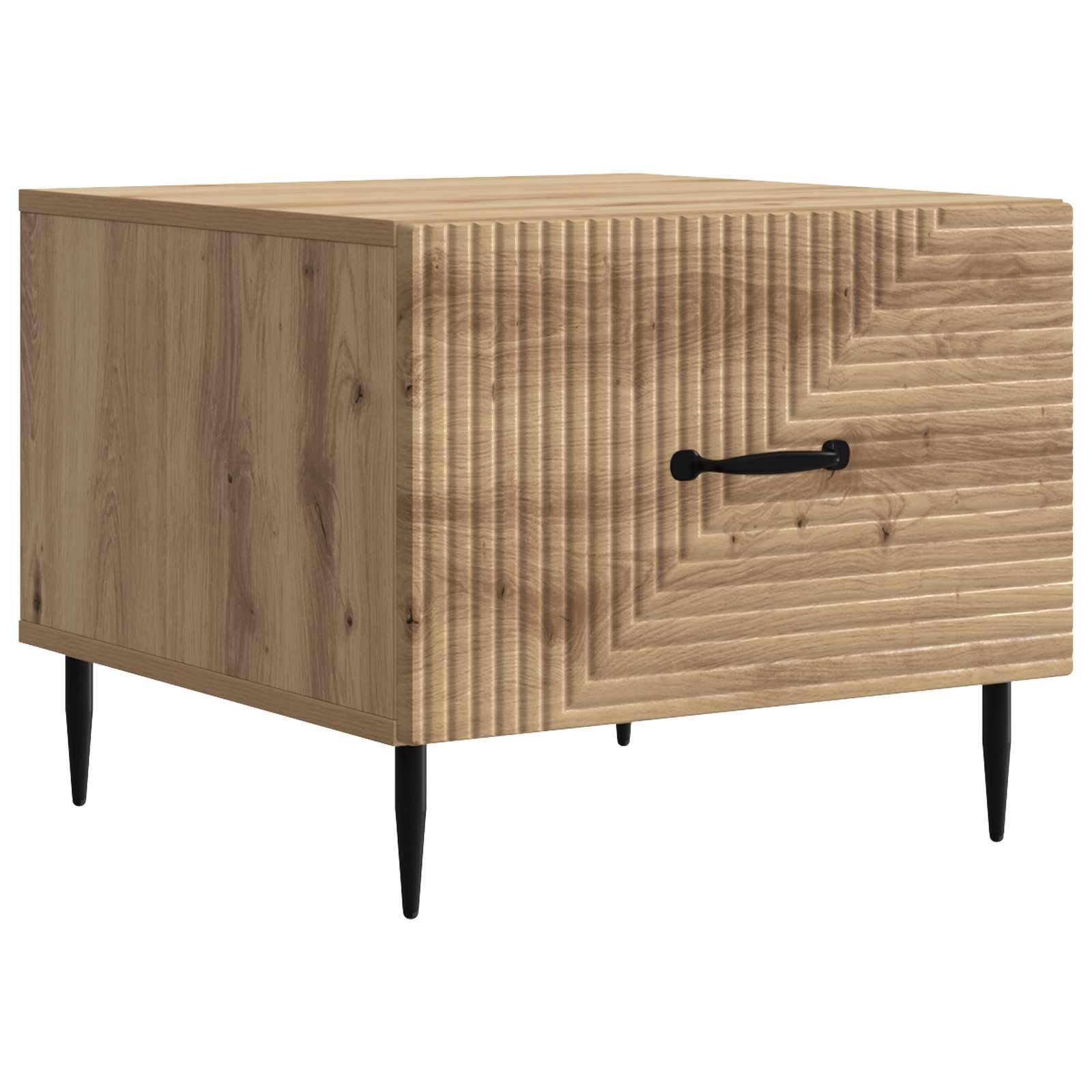 Table basse Chêne artisanal 49 x 50 x 40 cm Bois d'ingénierie - XIOS