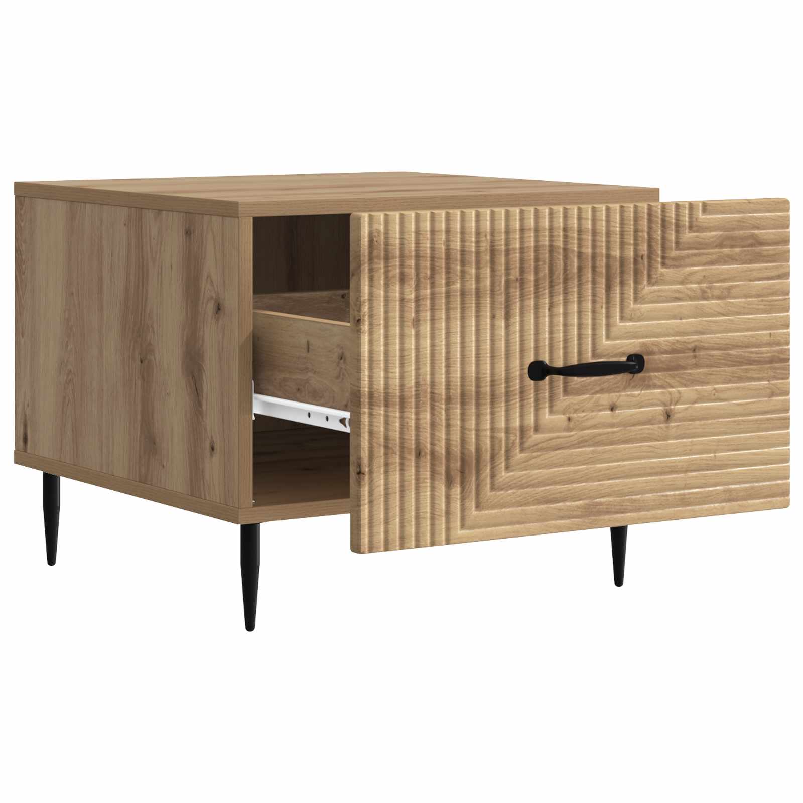 Table basse Chêne artisanal 49 x 50 x 40 cm Bois d'ingénierie - XIOS