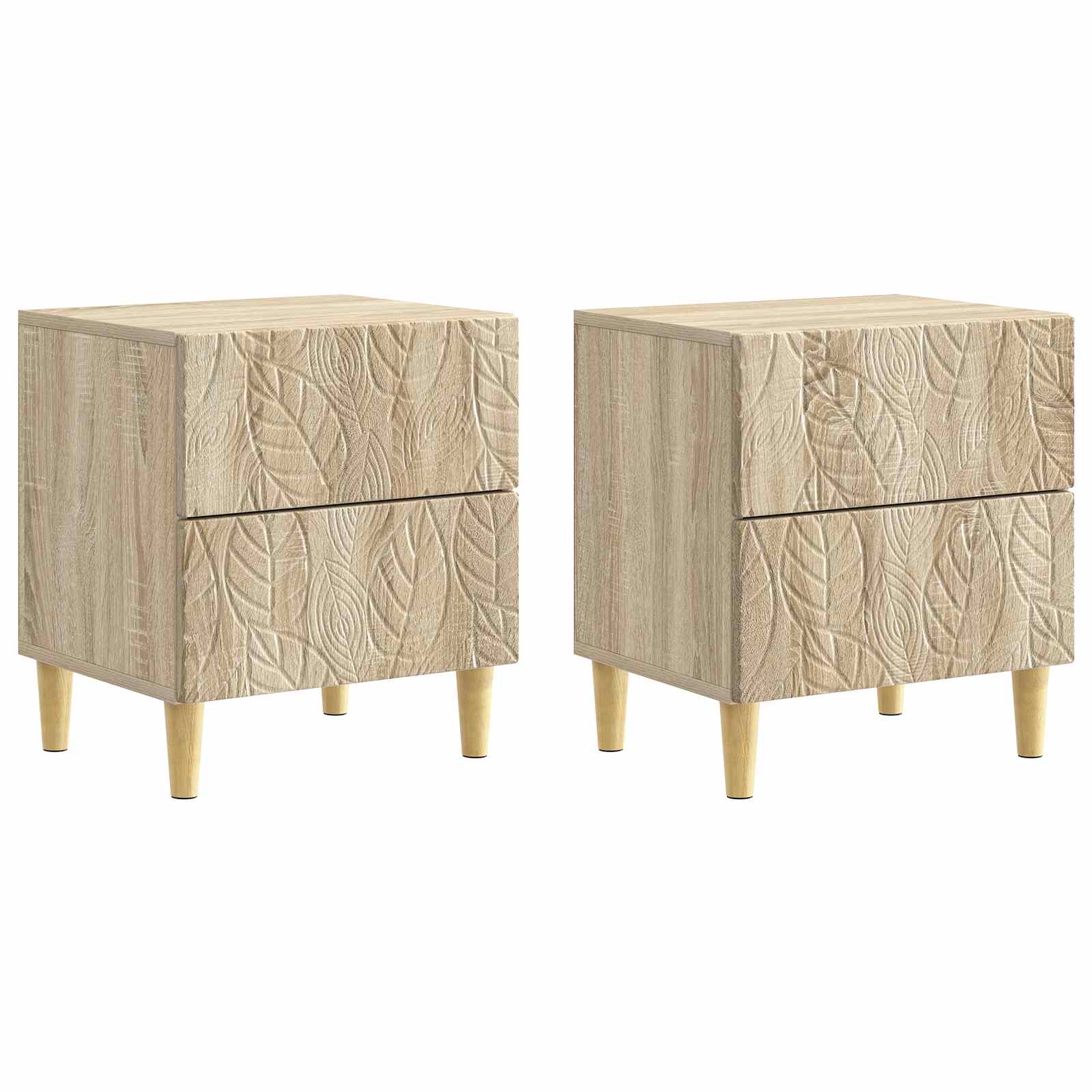 Table de chevet 2 pcs Chêne Sonoma 43 x 34,5 x 48 cm - XIOS