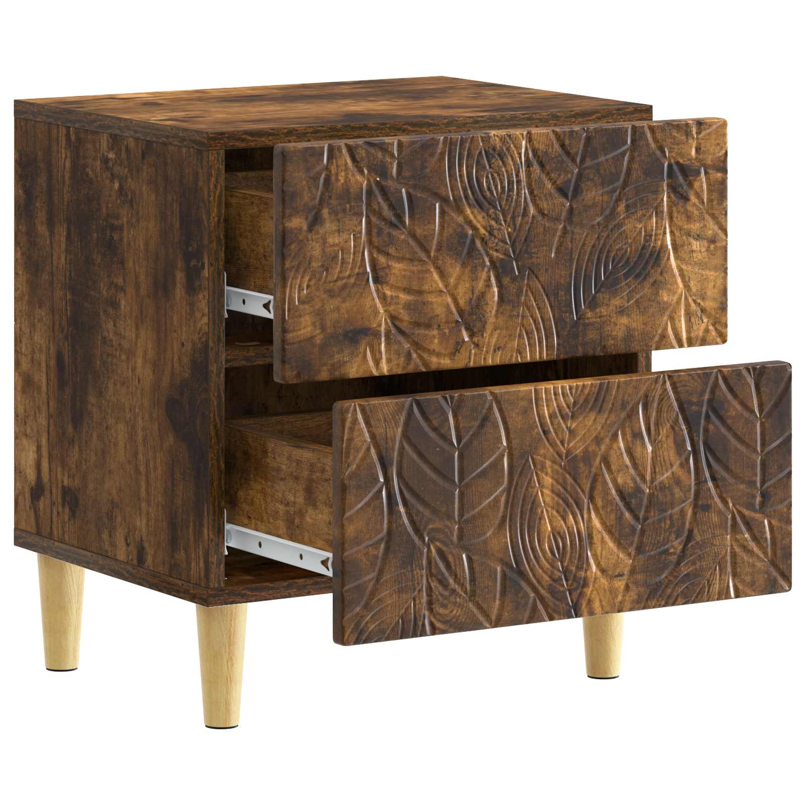 Table de chevet 2 pcs Chêne fumé 43 x 34,5 x 48 cm - XIOS