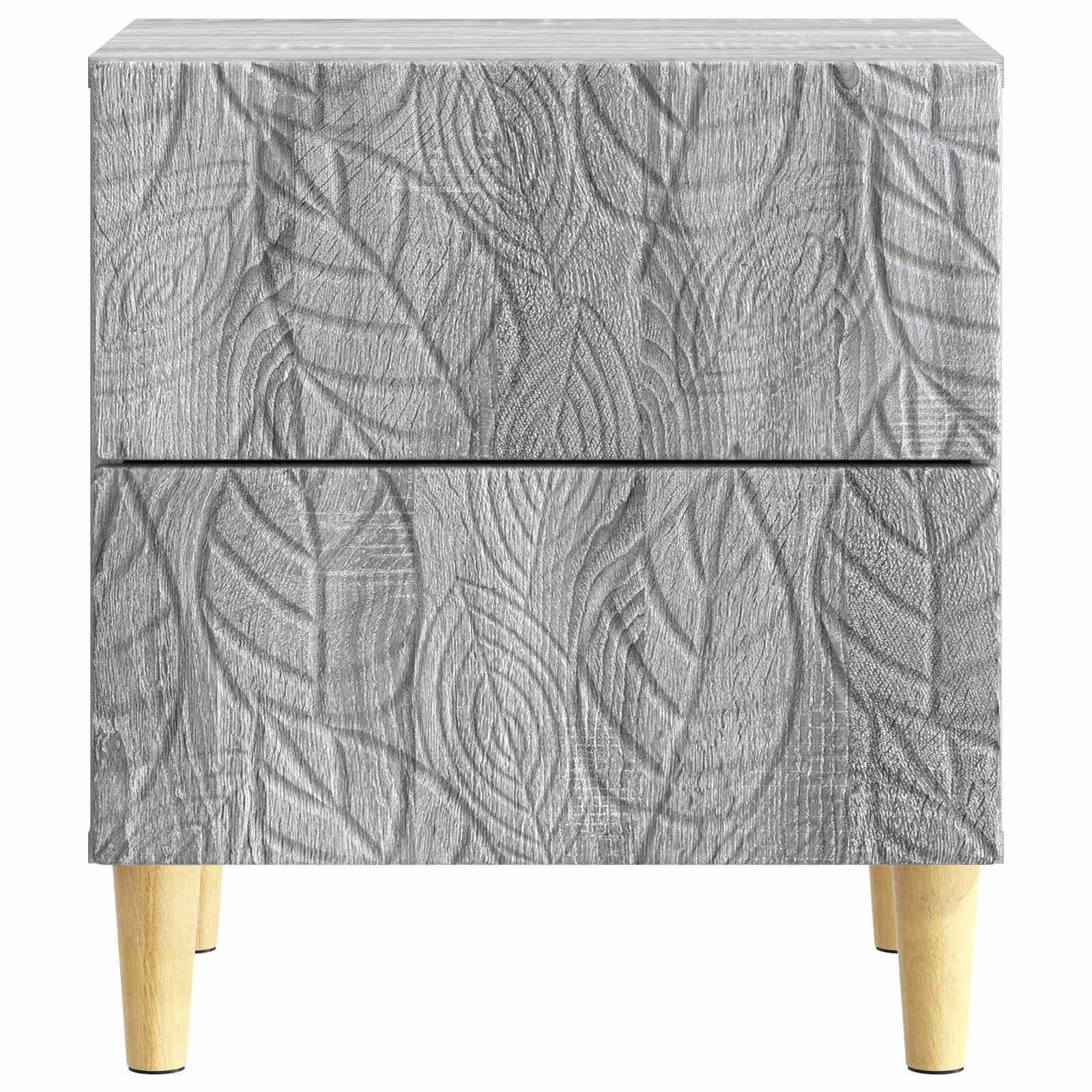 Table de chevet Sonoma gris 43 x 34,5 x 48 cm Bois d'ingénierie - XIOS