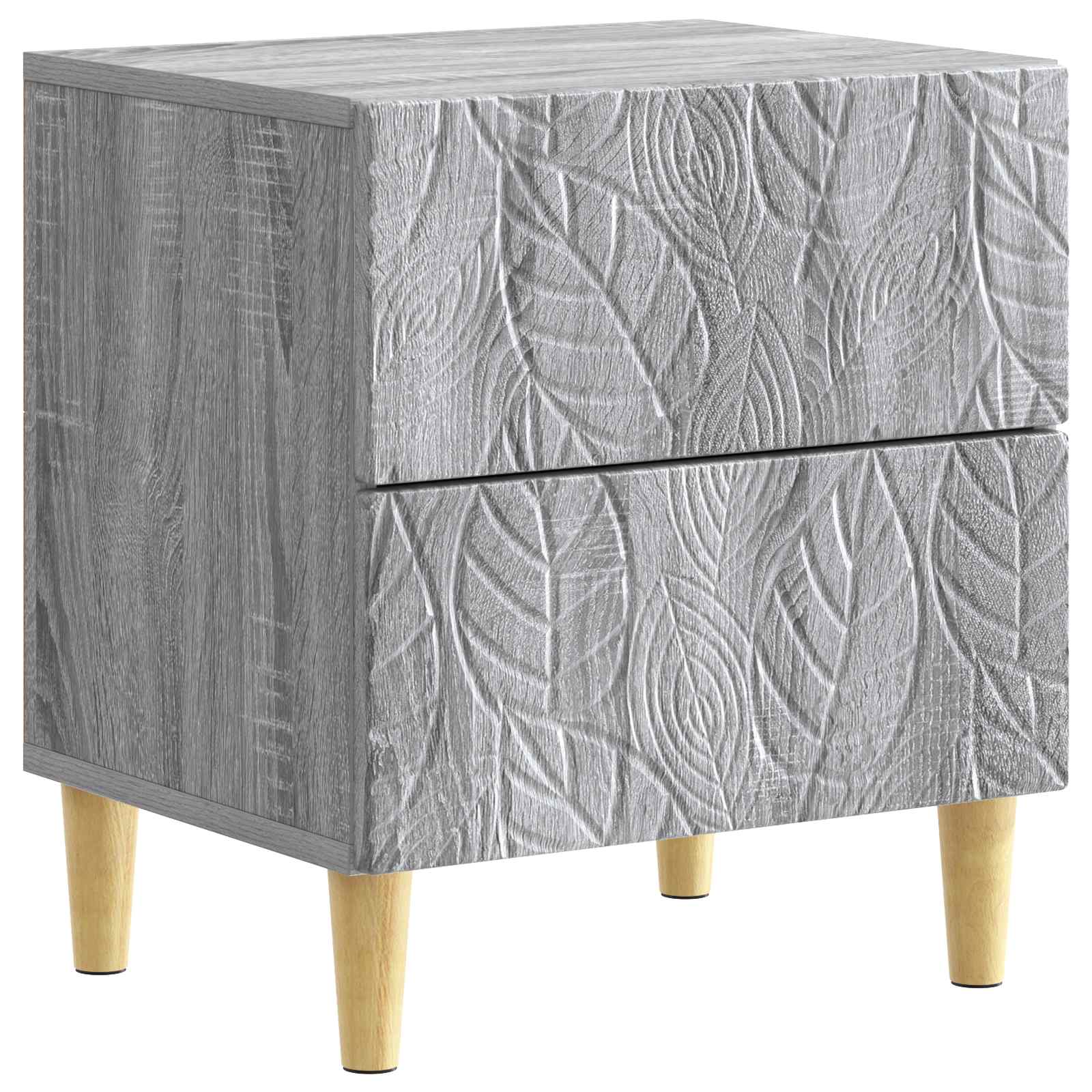 Table de chevet 2 pcs Sonoma gris 43 x 34,5 x 48 cm - XIOS