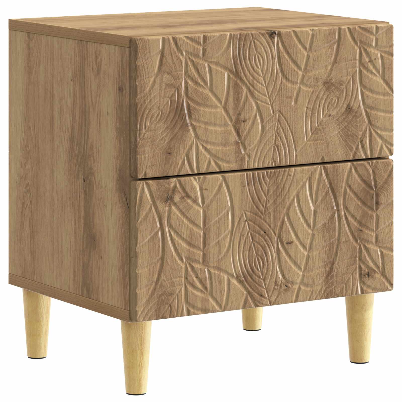 Table de chevet 2 pcs Chêne artisanal 43 x 34,5 x 48 cm - XIOS