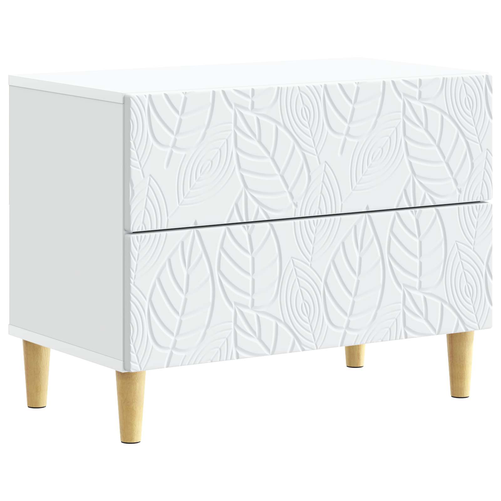 Table de chevet Blanc 62 x 34,5 x 48 cm Bois d'ingénierie - XIOS