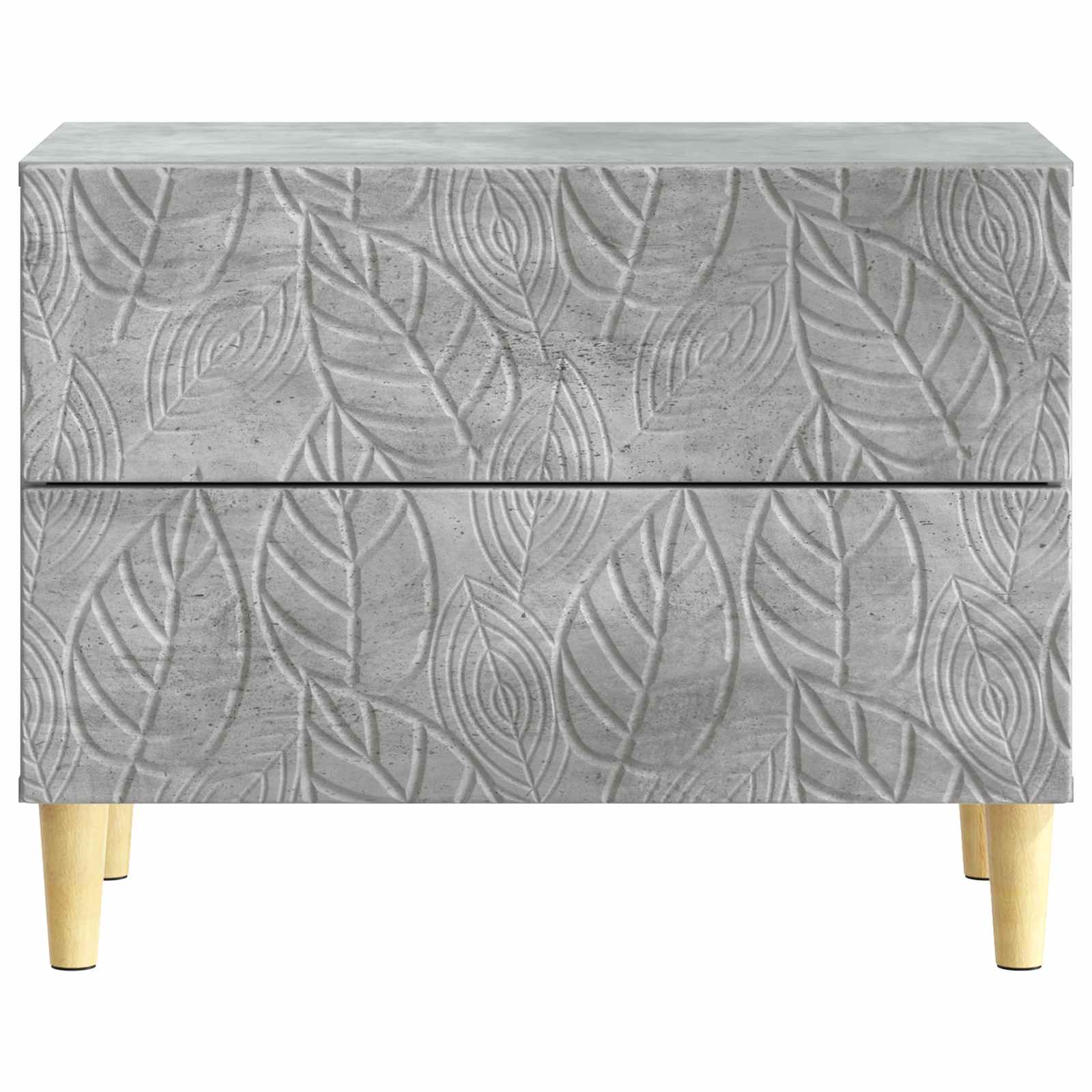 Table de chevet Gris béton 62 x 34,5 x 48 cm Bois d'ingénierie - XIOS