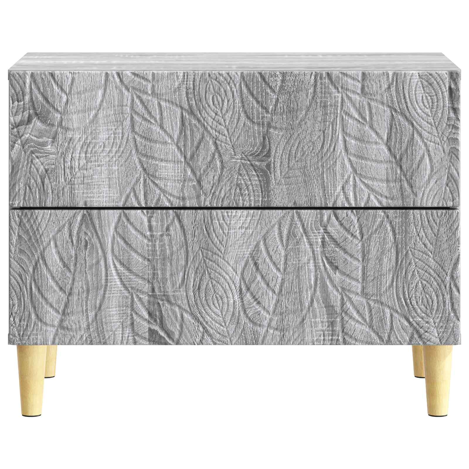 Table de chevet Sonoma gris 62 x 34,5 x 48 cm Bois d'ingénierie - XIOS