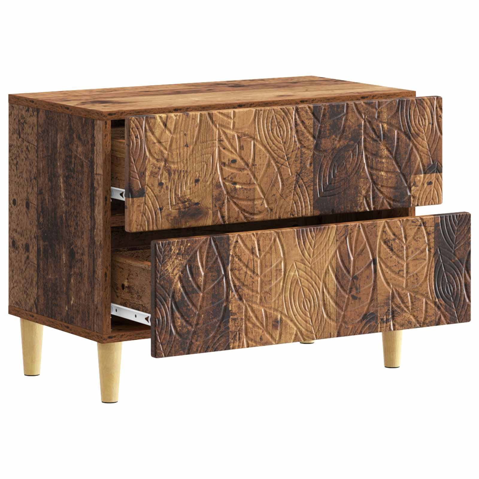 Table de chevet Bois ancien 62 x 34,5 x 48 cm Bois d'ingénierie - XIOS
