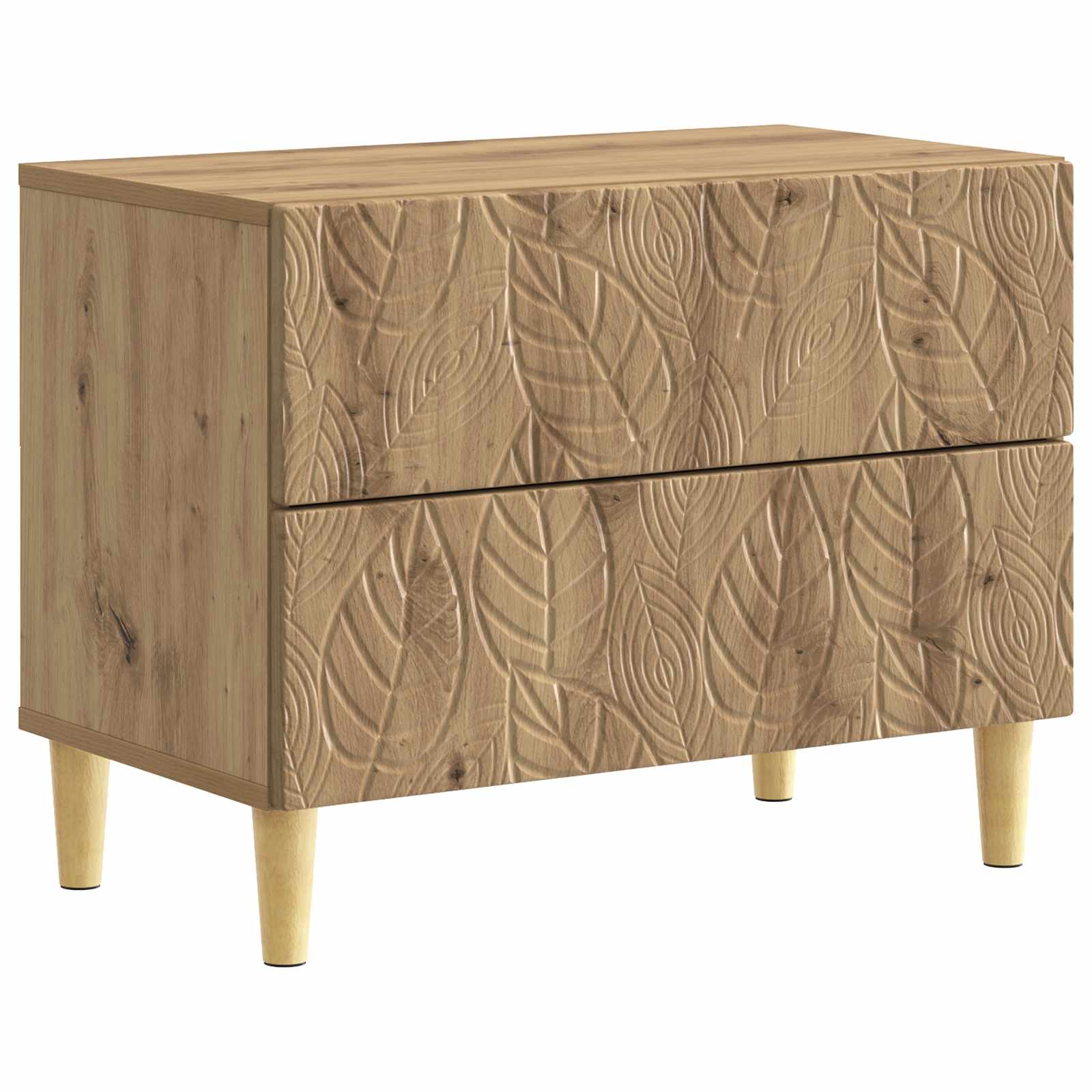 Table de chevet Chêne artisanal 62 x 34,5 x 48 cm