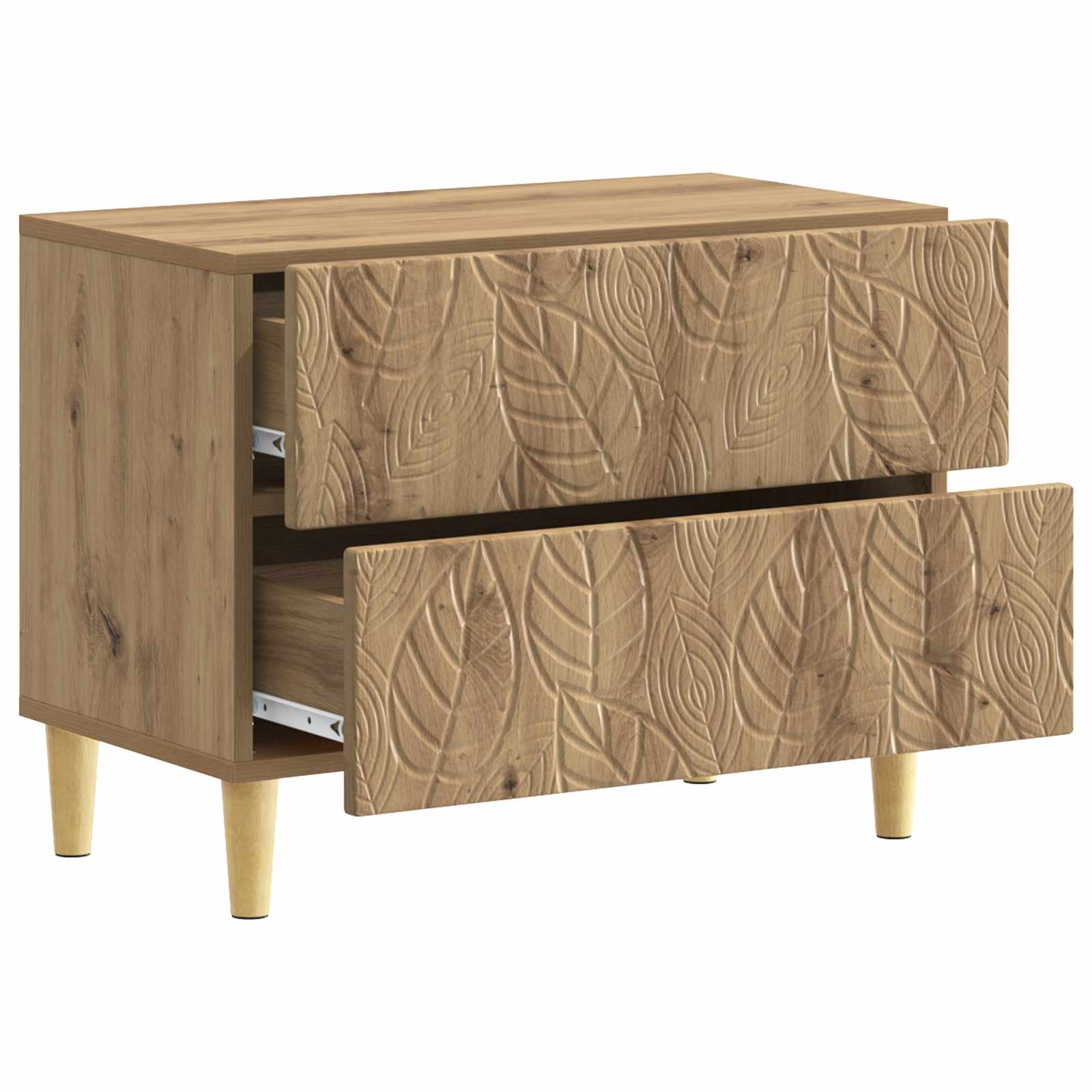 Table de chevet Chêne artisanal 62 x 34,5 x 48 cm