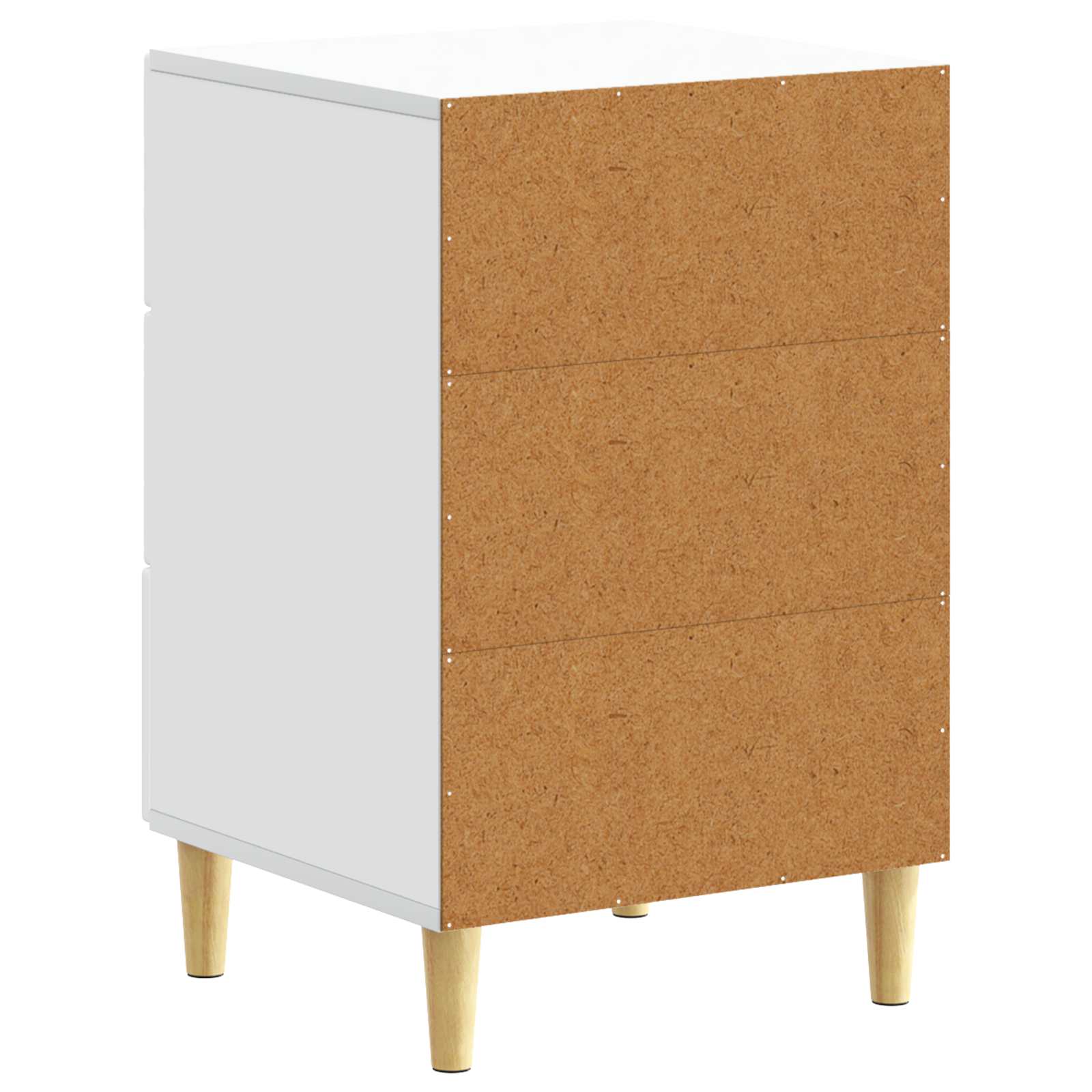 Table de chevet Blanc 43 x 39,5 x 66,5 cm Bois d'ingénierie - XIOS