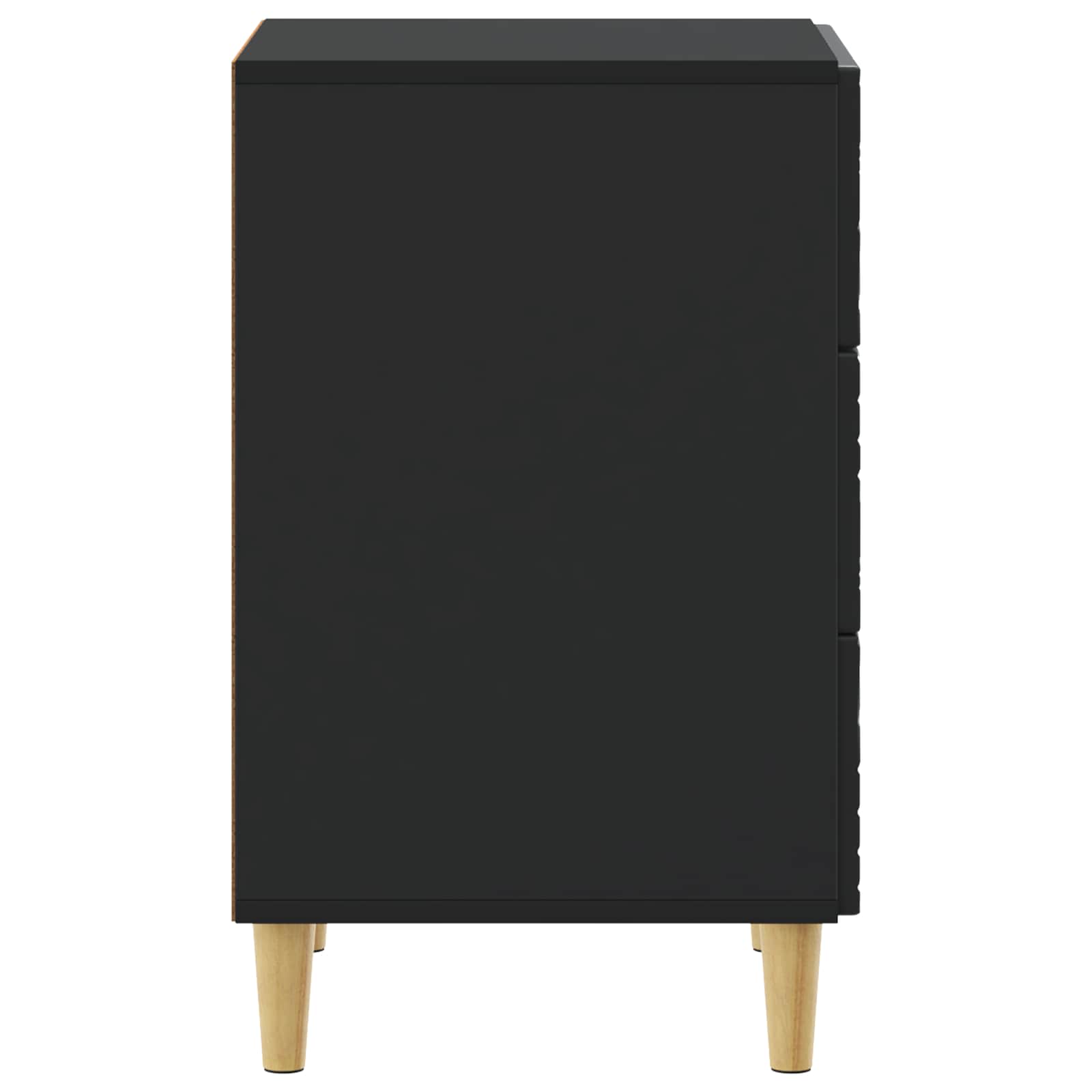 Table de chevet Noir 43 x 39,5 x 66,5 cm Bois d'ingénierie - XIOS