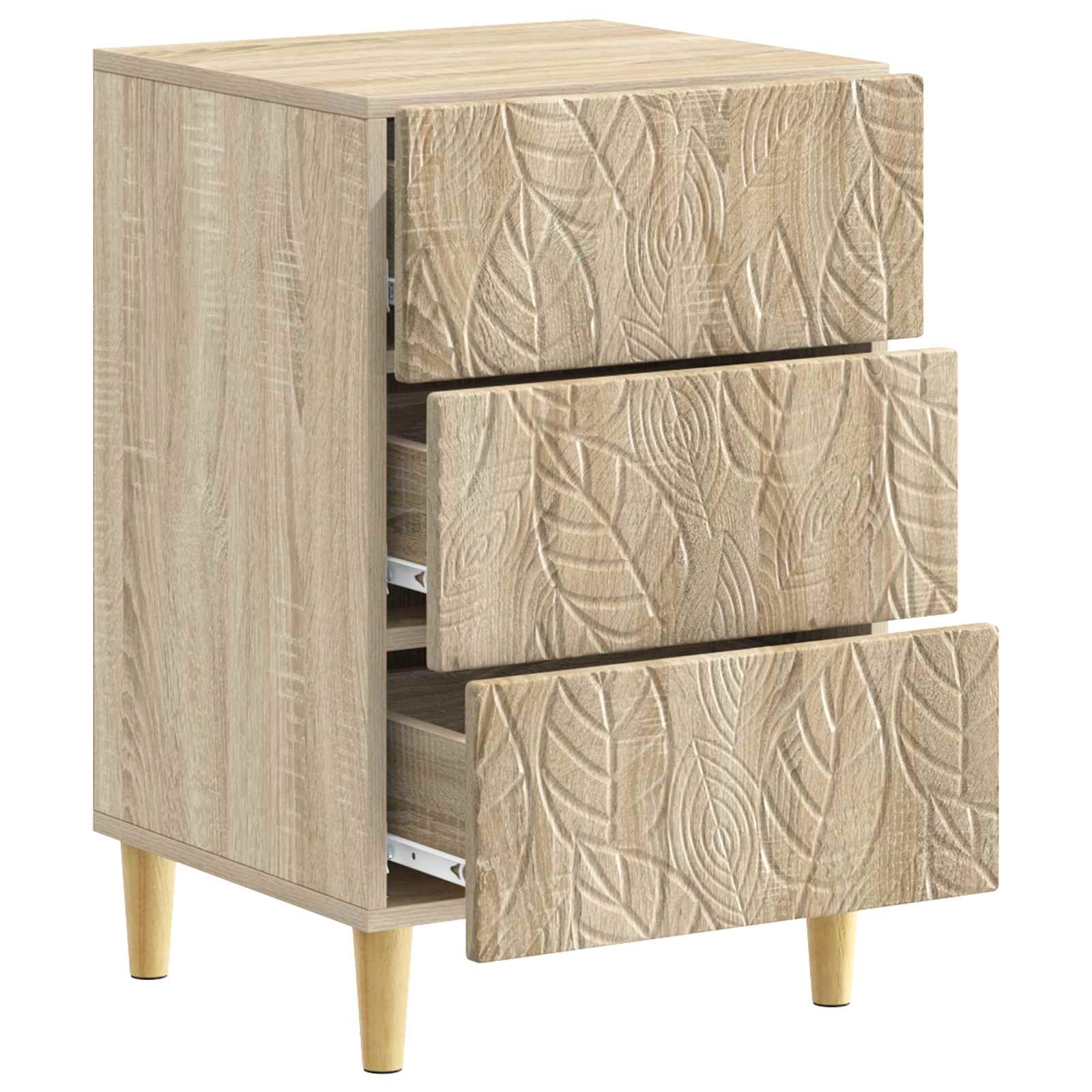 Table de chevet Chêne Sonoma 43 x 39,5 x 66,5 cm - XIOS