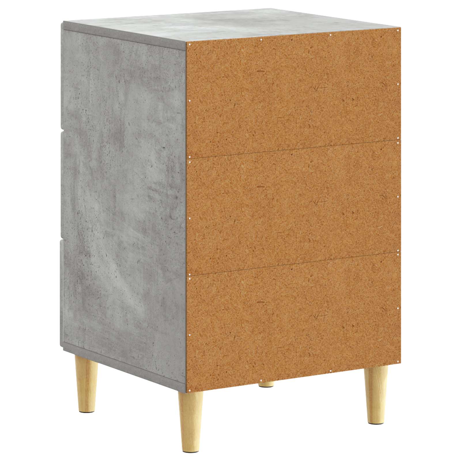 Table de chevet Gris béton 43 x 39,5 x 66,5 cm - XIOS