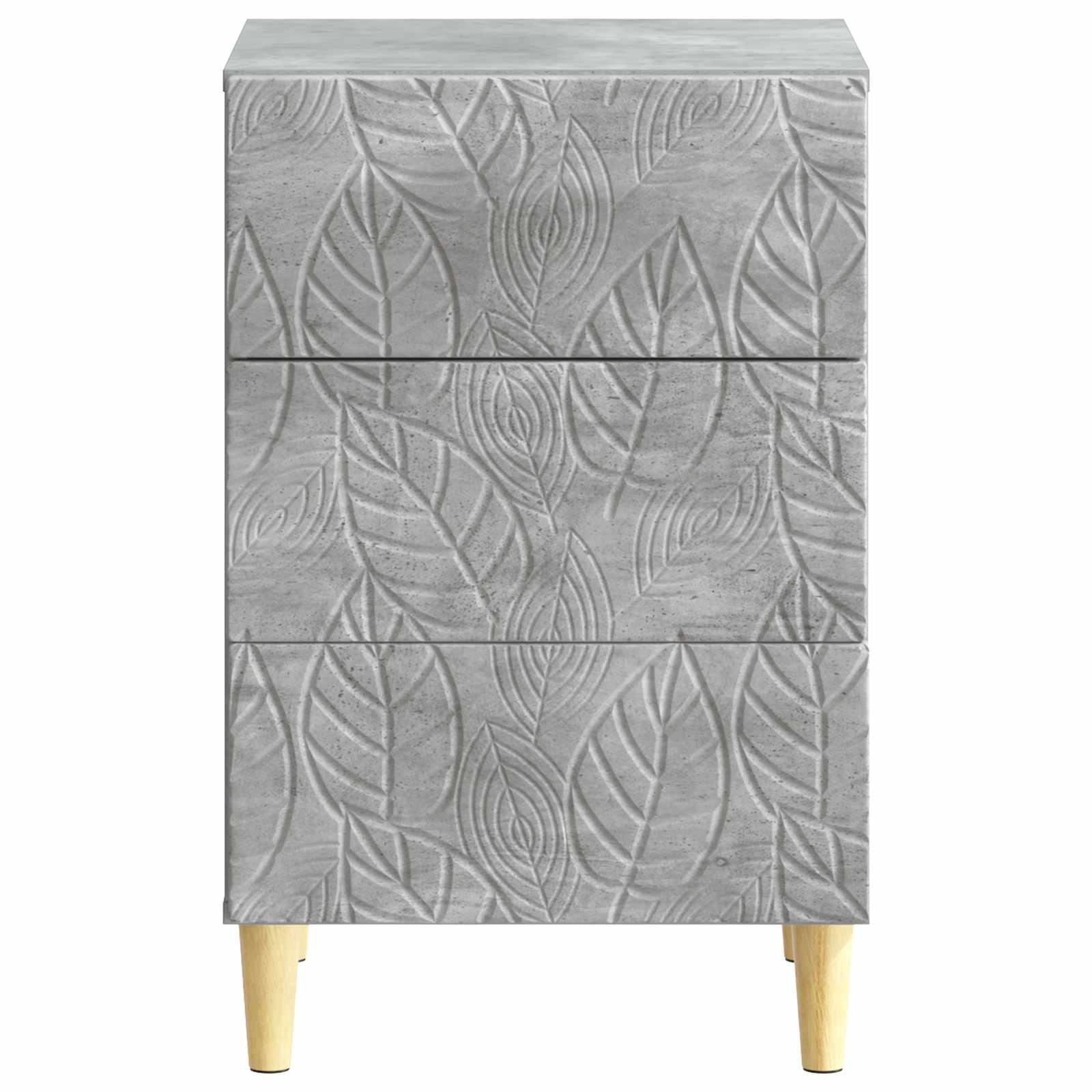 Table de chevet Gris béton 43 x 39,5 x 66,5 cm - XIOS