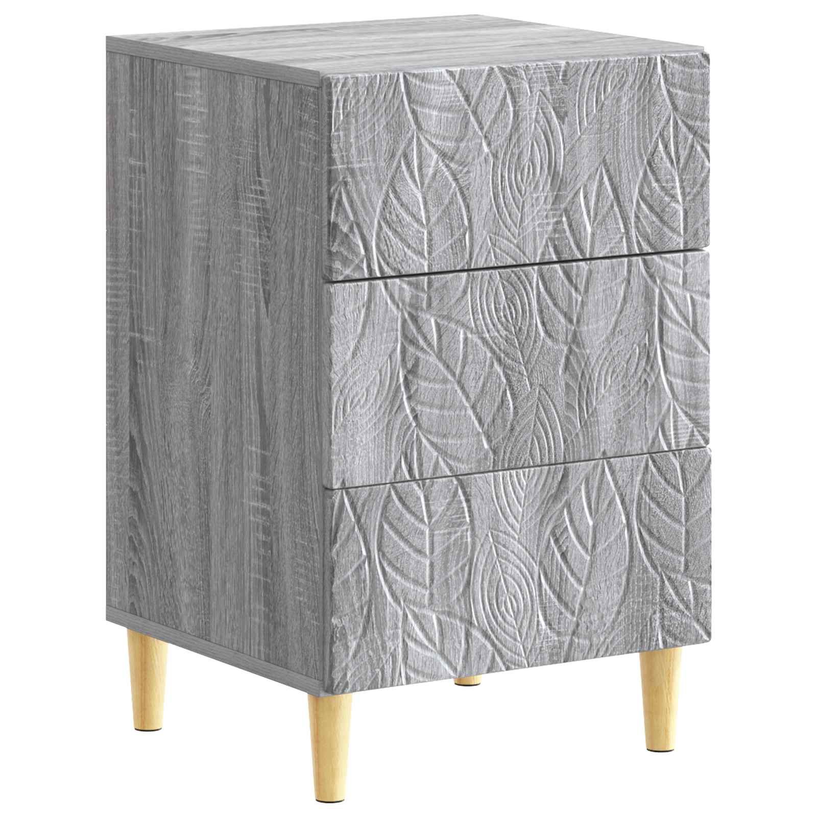 Table de chevet Sonoma gris 43 x 39,5 x 66,5 cm - XIOS